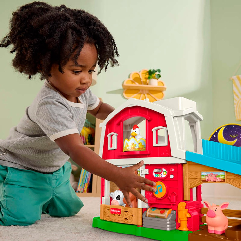 Fisher-Price® Lernspielzeug »Little People Bauernhof (D, F, E, I, DU)«, mit Sound