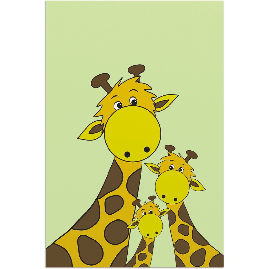 Artland Wandbild »Giraffen«, Tiere, (1 St.)