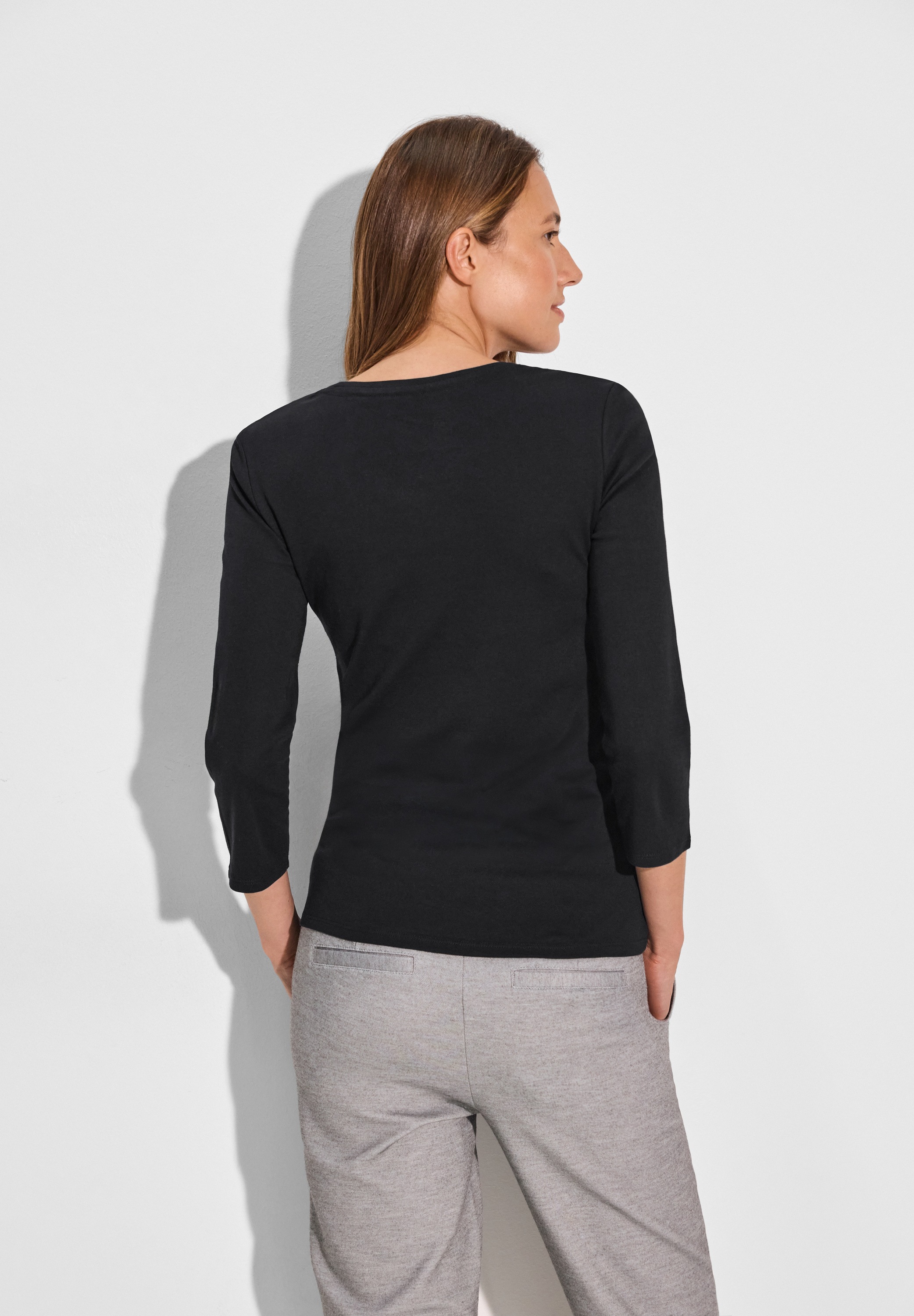 Cecil 3/4-Arm-Shirt, aus reiner Baumwolle