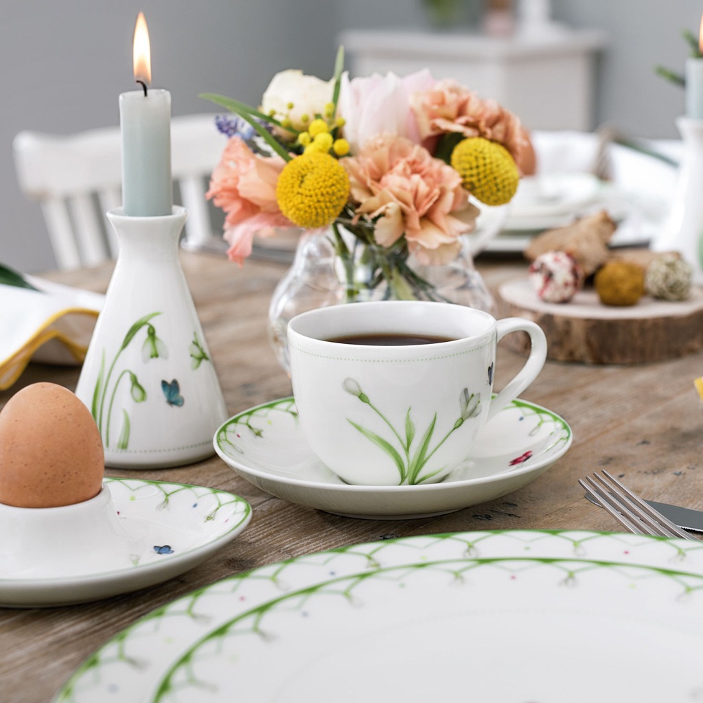 Untertasse VILLEROY & BOCH "Kaffeeuntertasse Colourful Spring ø 14,8 cm bunt", bunt, Speiseteller 2