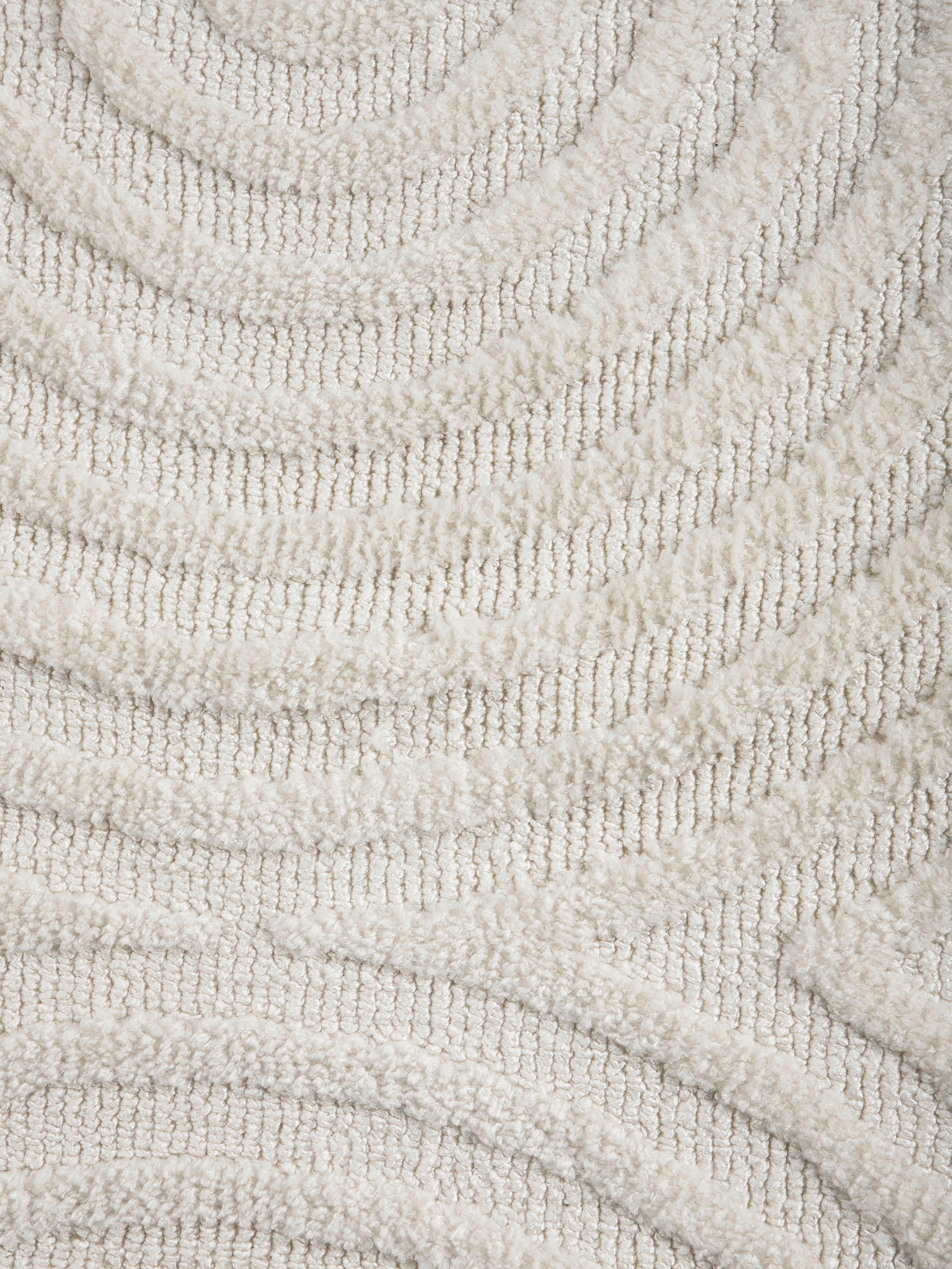 carpetfine Teppich »Holly 4 - Soft Touch Microfaser Teppich«, rund, 12 mm Höhe, Boho Scandi, weiche dichte getuftete Hoch-Tief-Struktur, Wohnzimmer