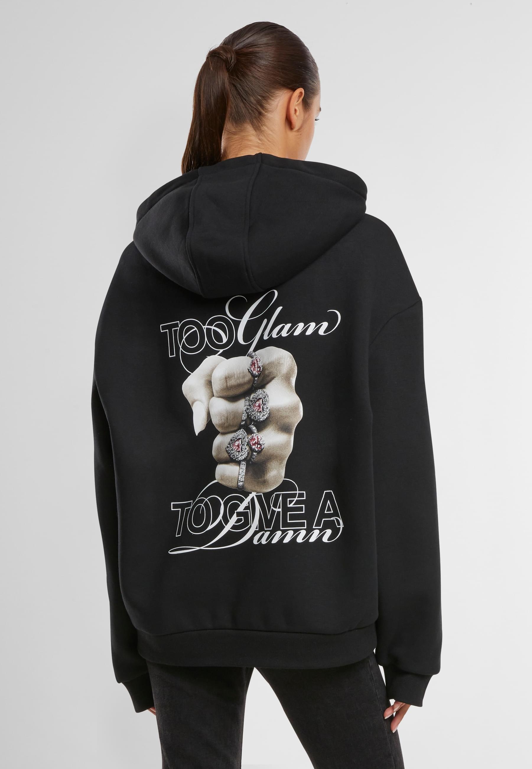 Miss Tee Kapuzenpullover »Miss Tee Give A Damn Ladies Fluffy Hoody«, (1 tlg.)