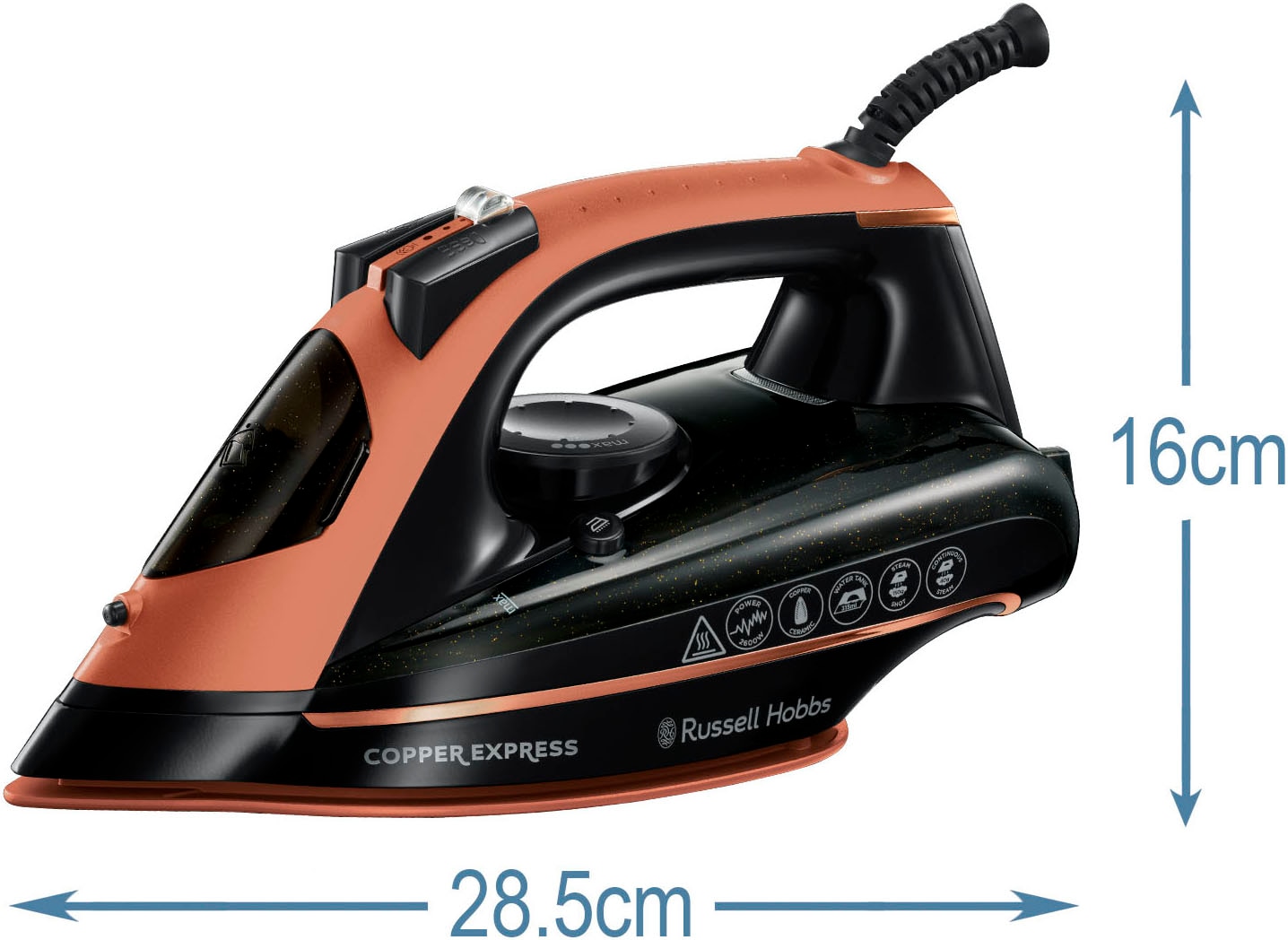 RUSSELL HOBBS Dampfbügeleisen »Copper Express 23975-56«, 2600 W