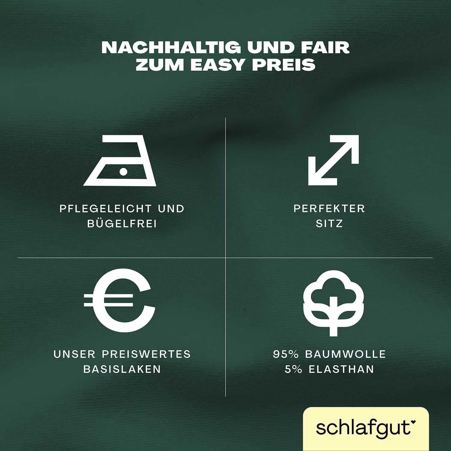 Thumbnail - Schlafgut Spannbettlaken "EASY Jersey Elasthan Topper", MADE IN GREEN by OEKO-TEX