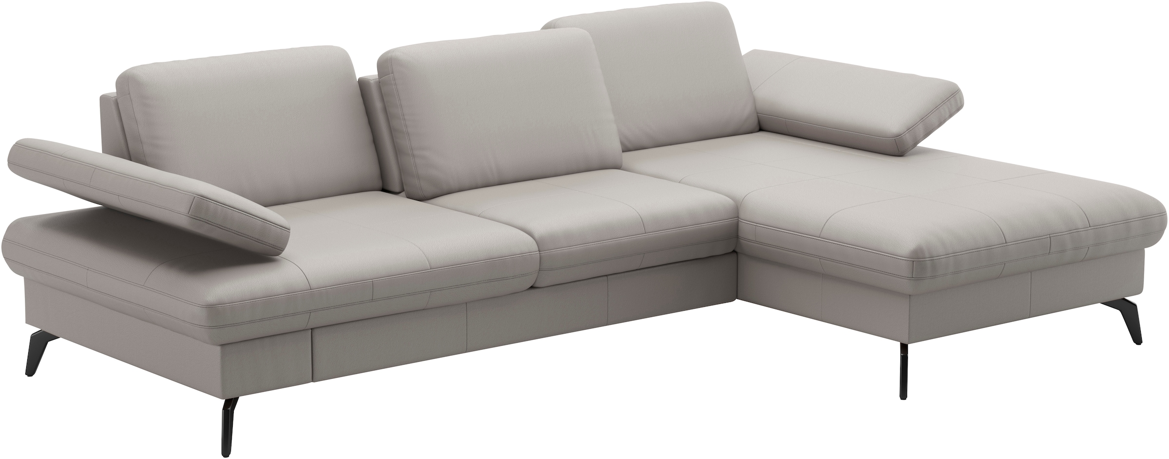 sit&more Ecksofa »Morris L-Form, inkl. Sitztiefenverstellung«, wahlweise mit Armteilverstellung, Bettfunktion & Bettkasten
