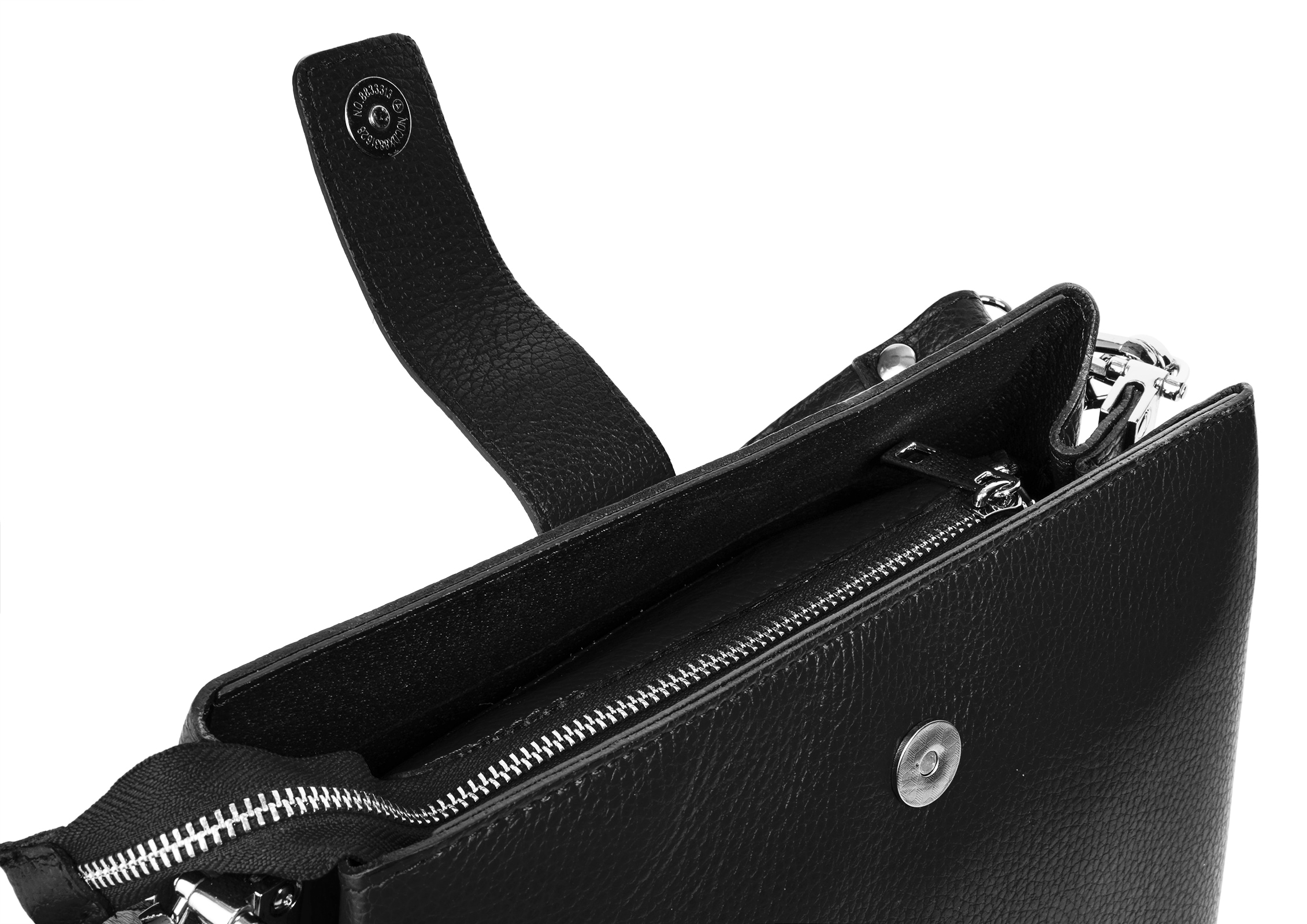 Cluty Henkeltasche, echt Leder, Made in Italy