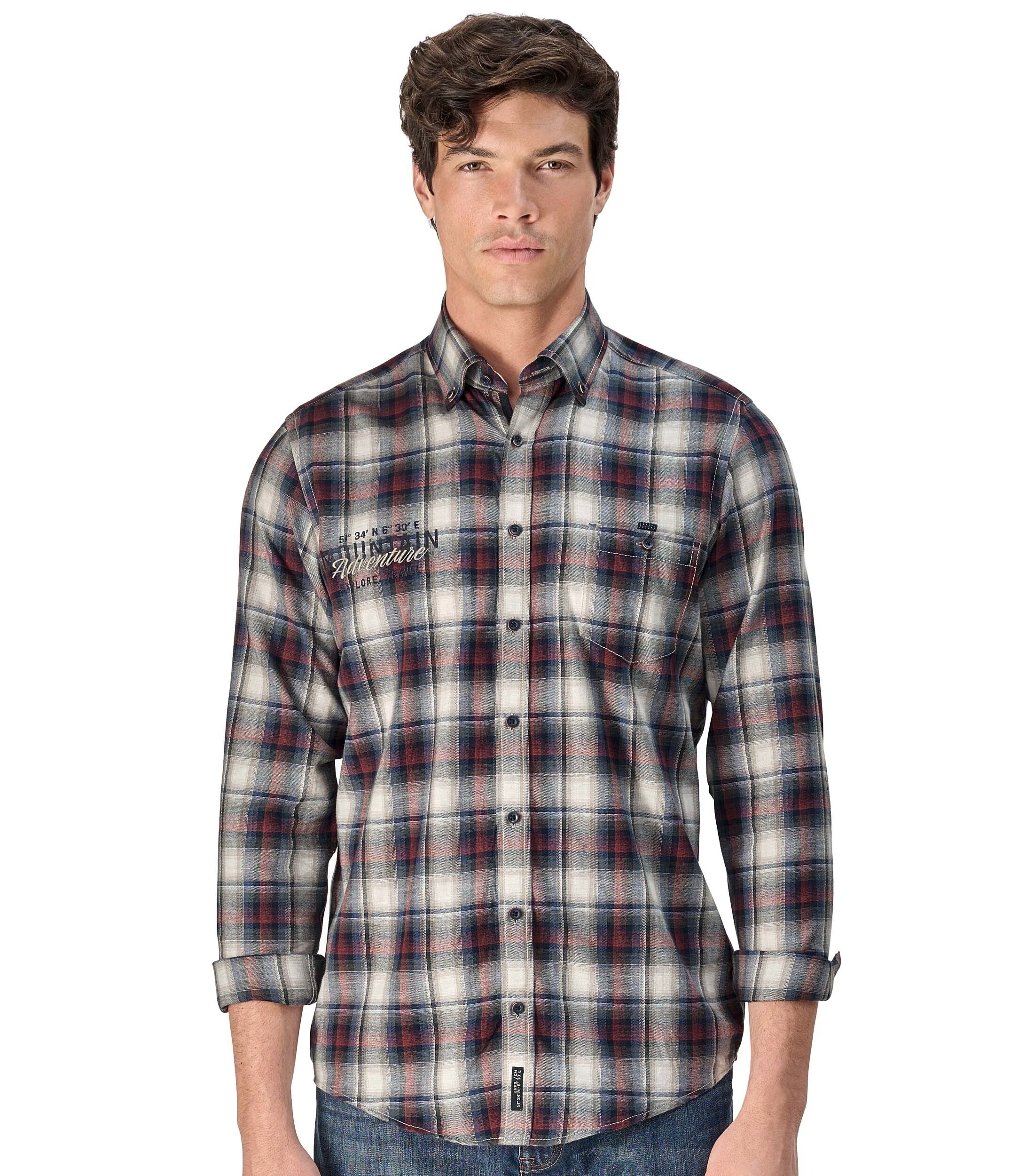 CASAMODA Flanellhemd "CASAMODA Flanellhemd kariert" günstig online kaufen