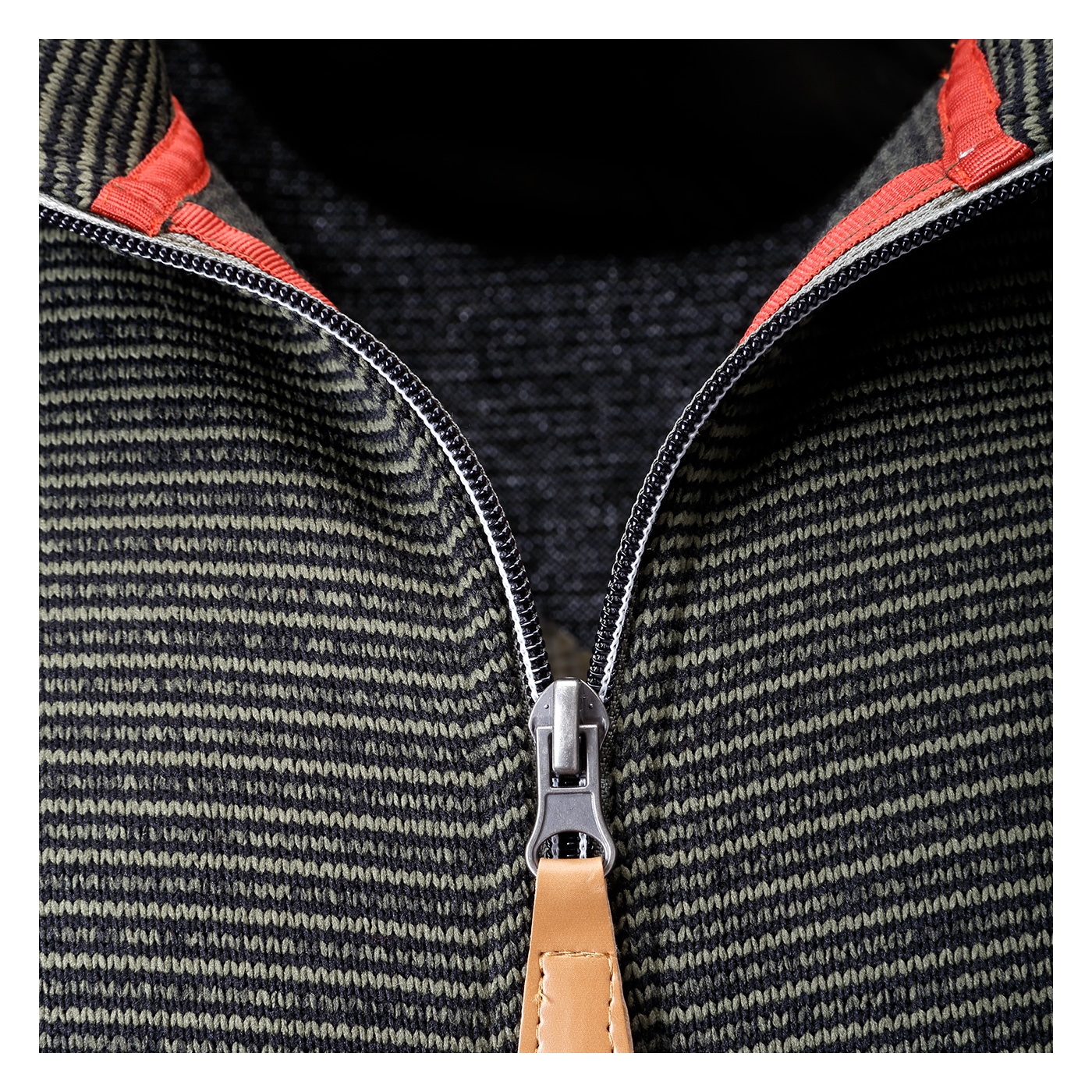 DEPROC Active Strickfleecejacke »LACEWOOD MEN«, Kontrastreissverschluss