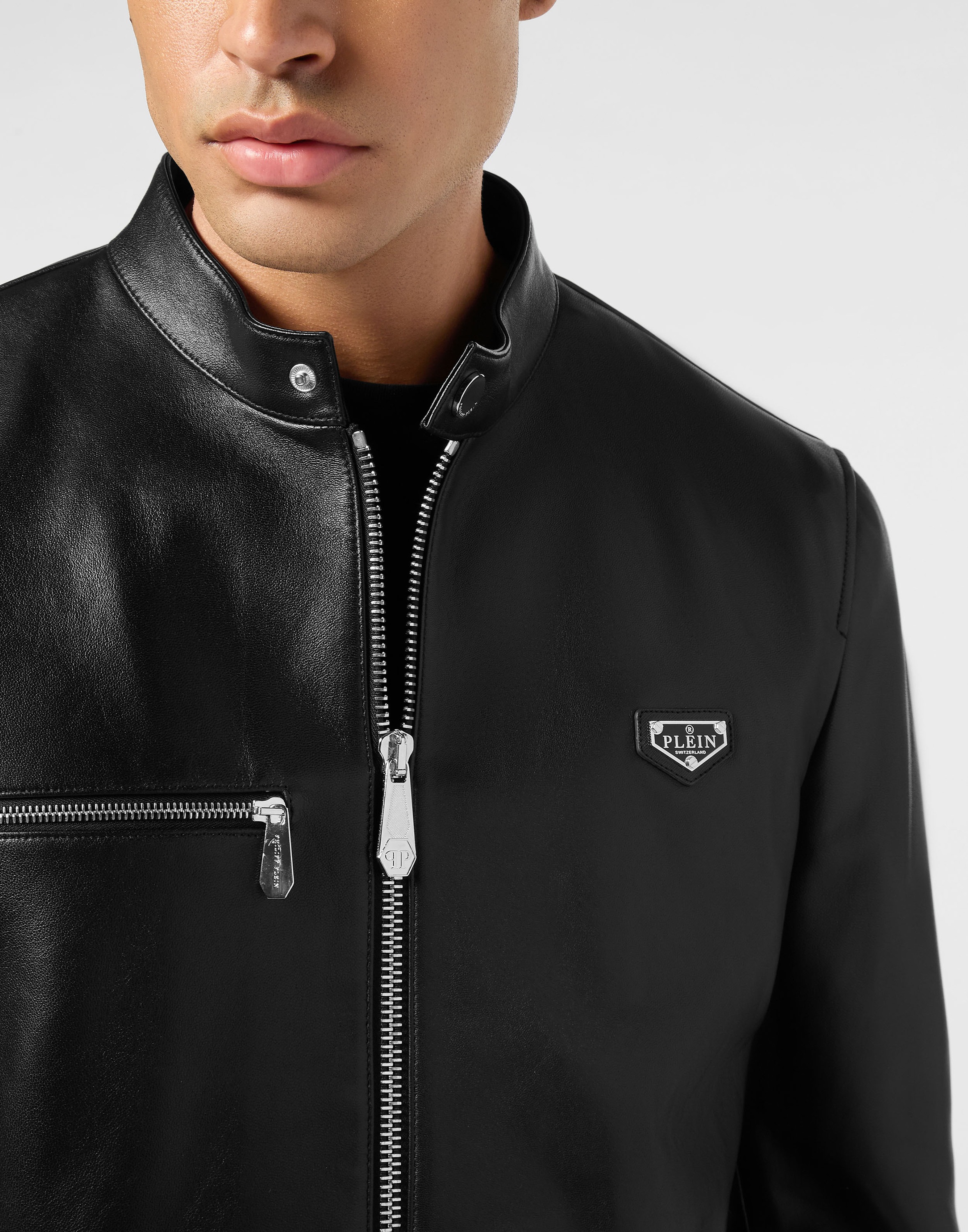 PHILIPP PLEIN Bikerjacke »Leder-Bikerjacke«