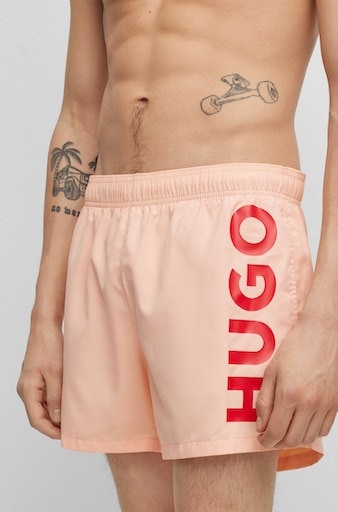 HUGO underwear Badeshorts »ABAS« su Logo-Print