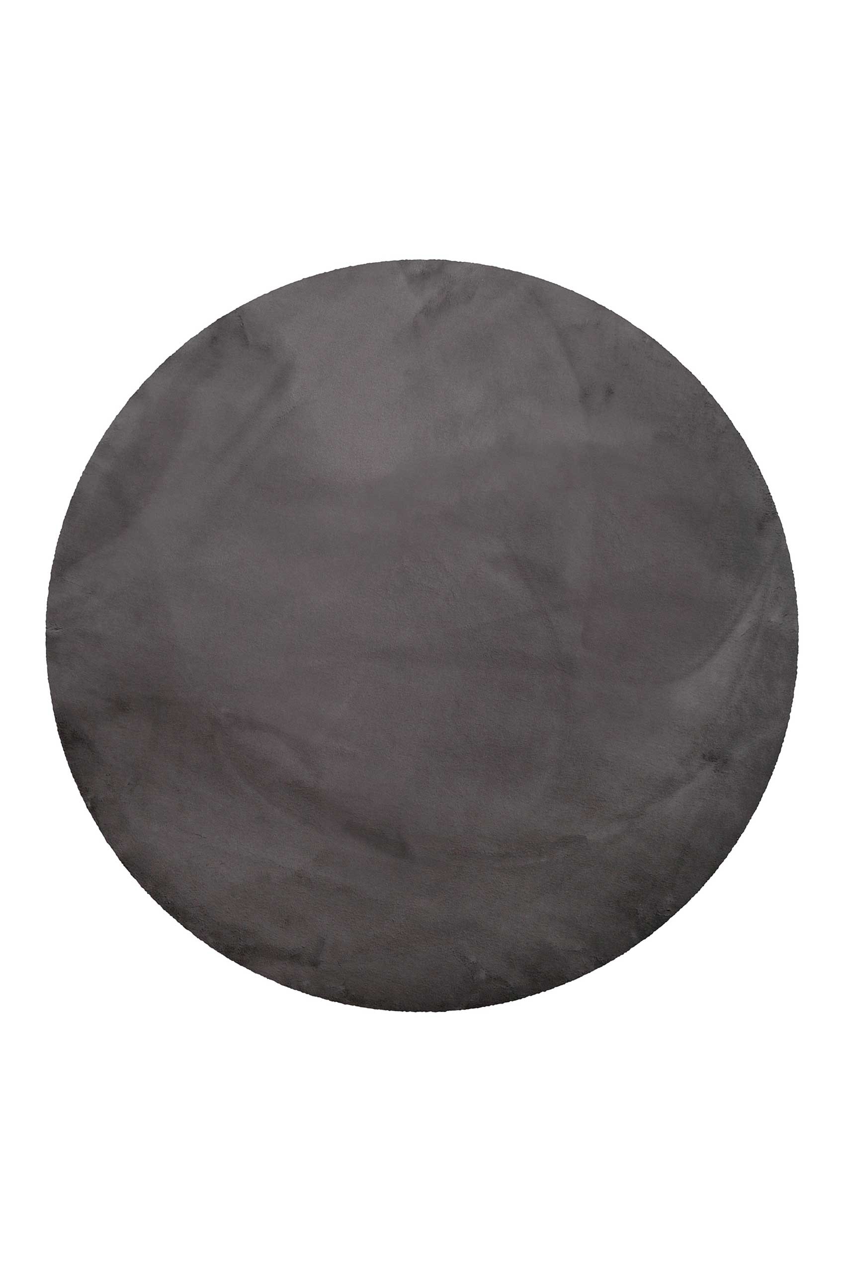 Wecon home Basics "Anna" rund 25 mm Höhe Hochflorteppich, getuftet, modern, einfarbig, flauschig, Wohnzimmer