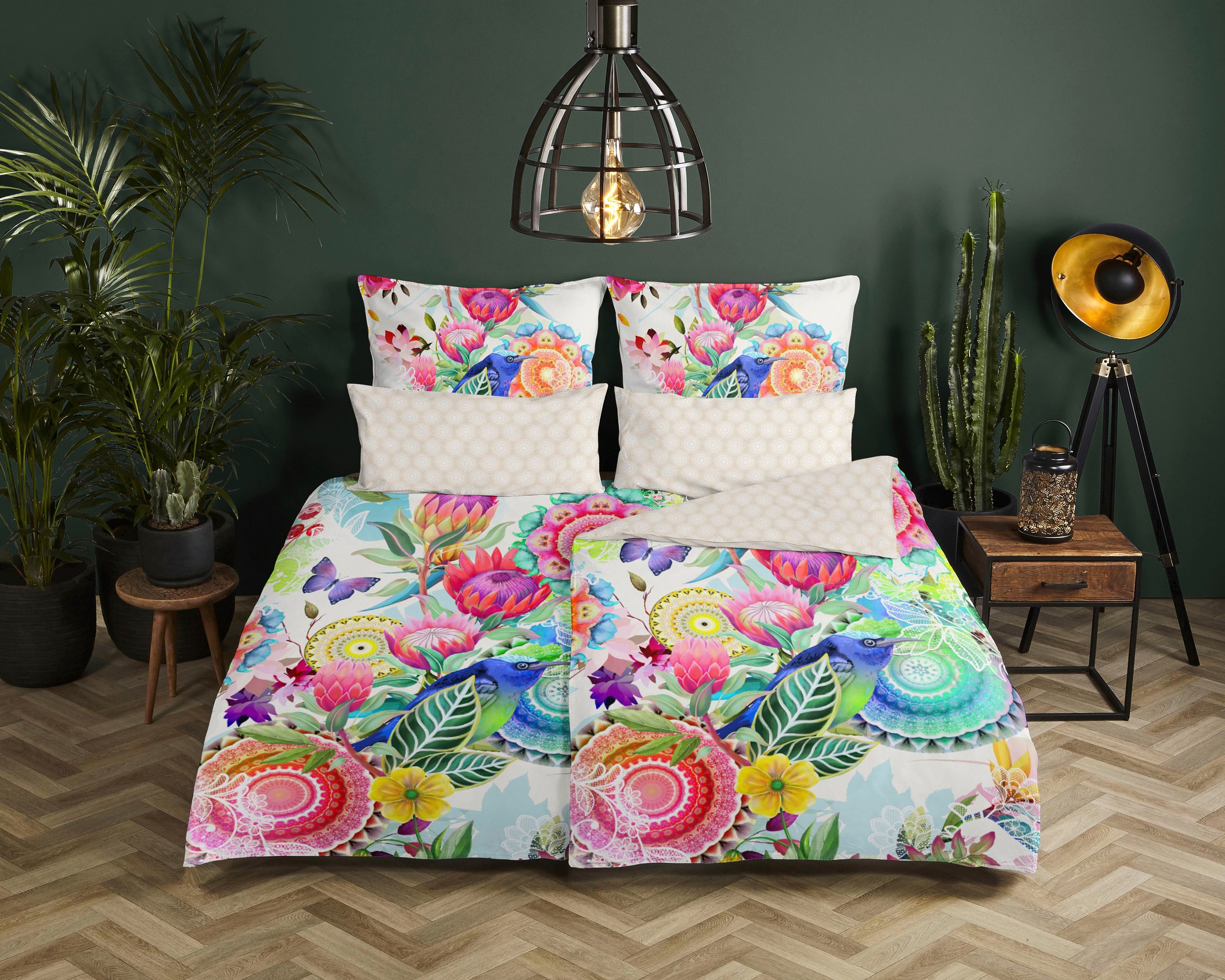 hip Wendebettwäsche "Chess" 2 Stk. Mako-Satin, 135x200, Reißverschluss, Wen günstig online kaufen