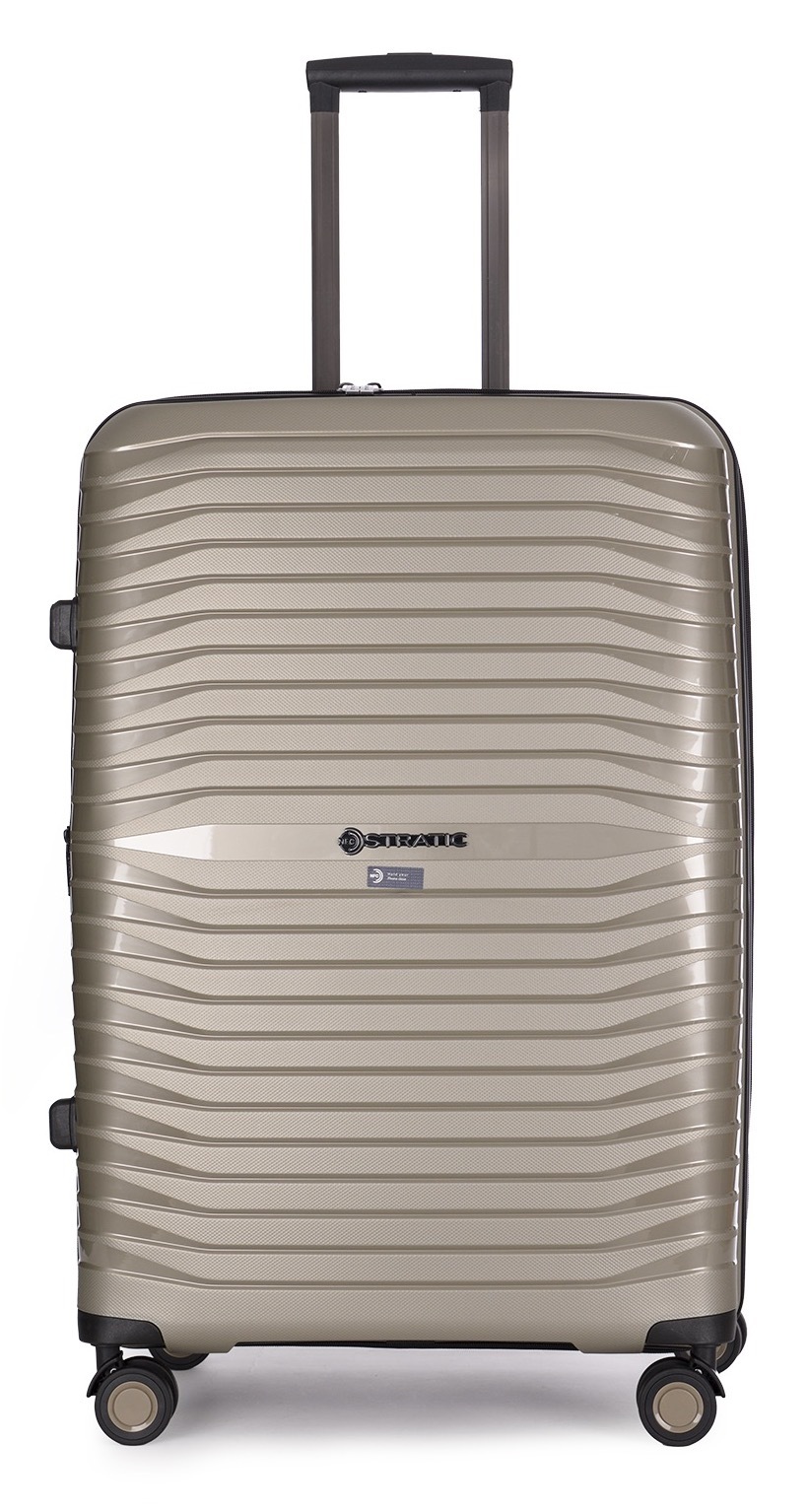 Stratic Trolley »BRIGHT+ Koffer L«, (1 St.), 4 Rollen, Hartschalenkoffer Trolley TSA-Zahlenschloss STRATIC CONNECT NFC-Chip
