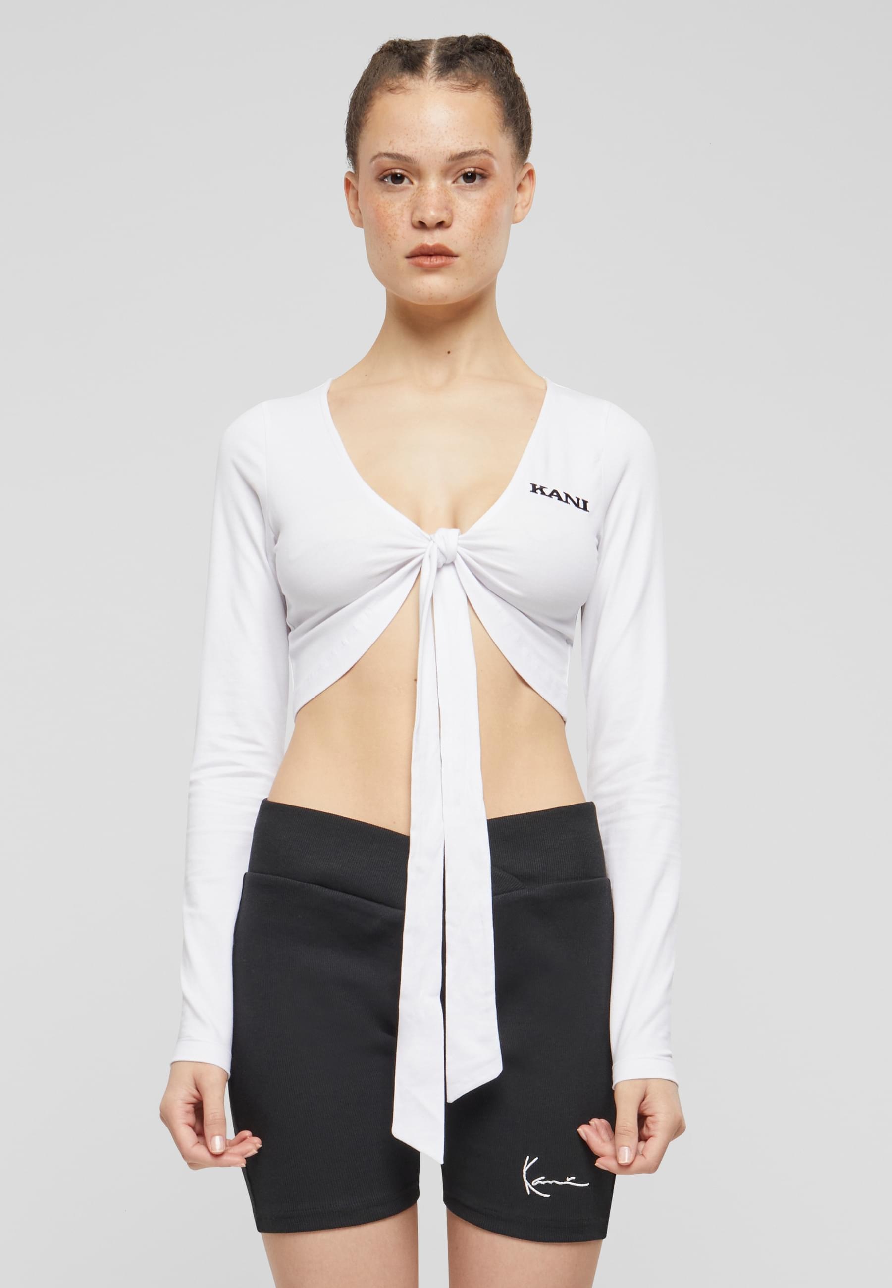 Karl Kani T-Shirt »Karl Kani Damen KW241-045-1 Karl Kani Chest Retro Knot Bolero«, (1 tlg.)