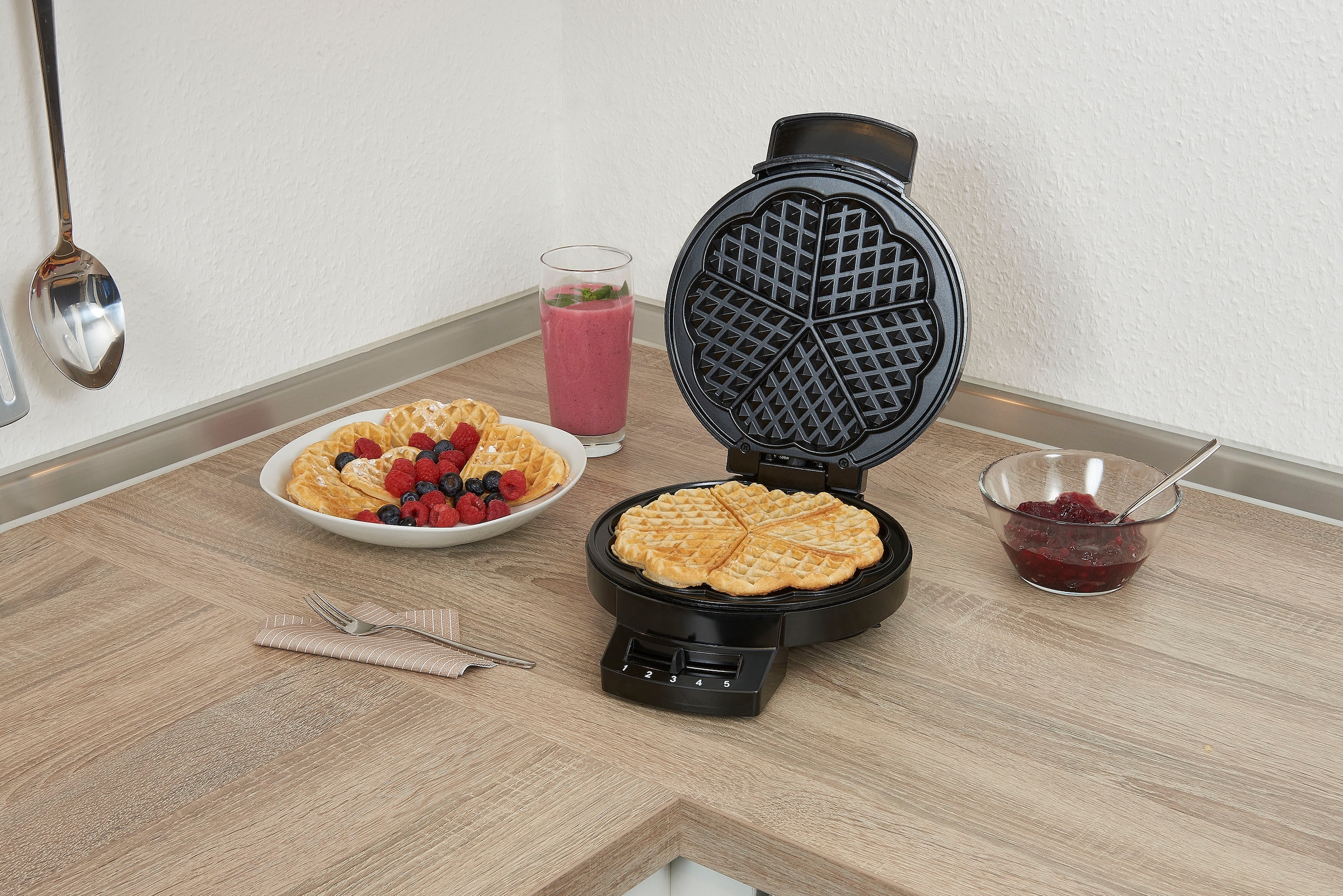 exquisit Waffeleisen »WE 3101 sw«, 1200 W