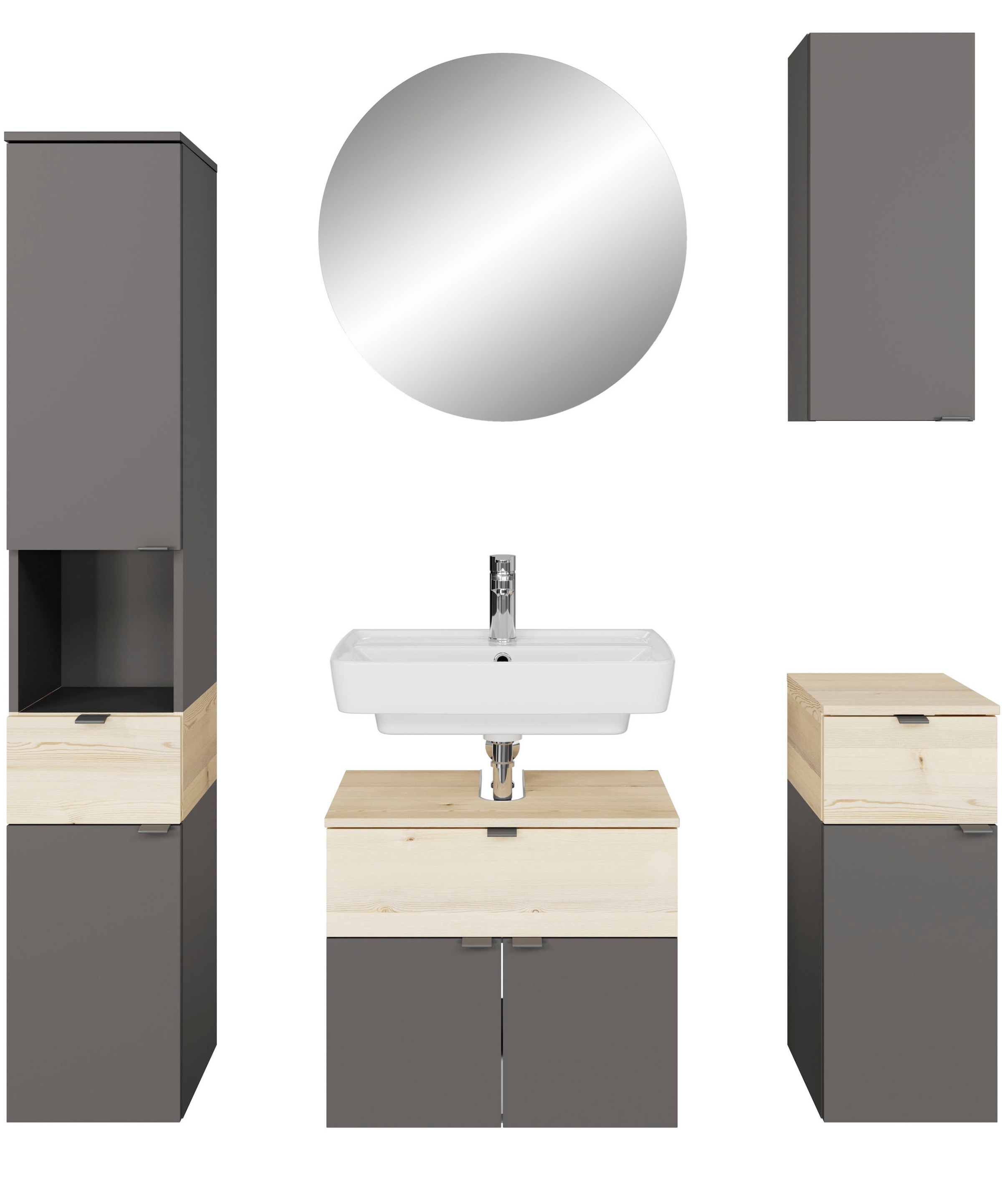 Saphir Badmöbel-Set »Quickset 394«, (Komplett-Set, 5 St.)