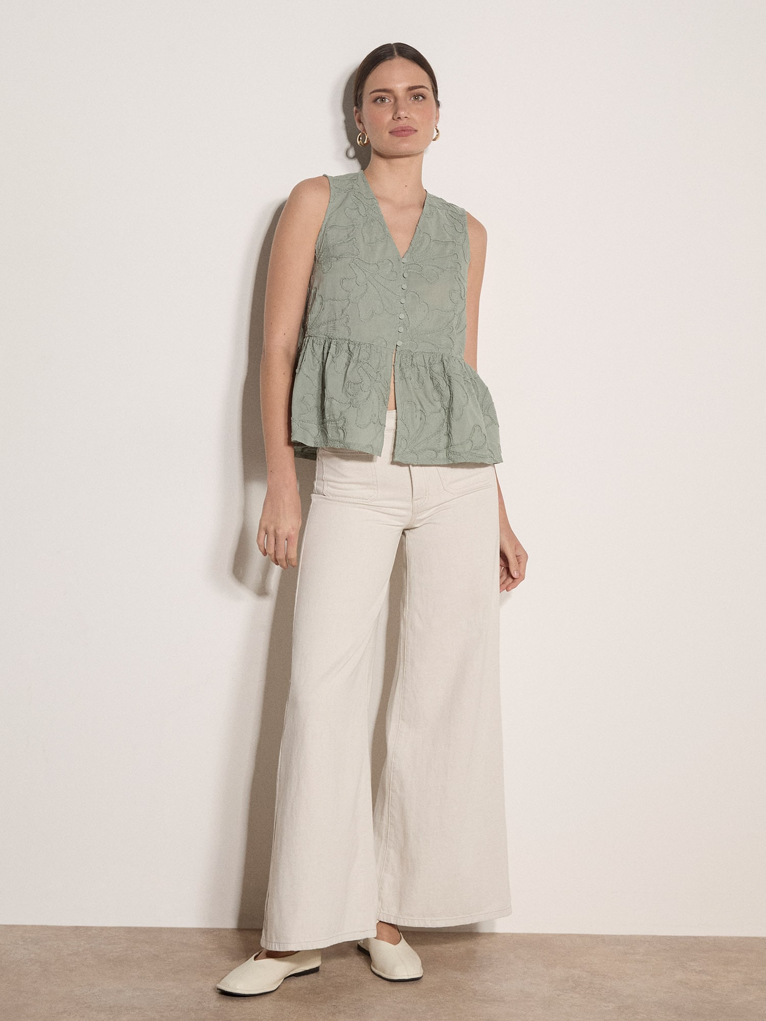 Apricot Klassische Bluse »Bluse« mit Blumenstickerei