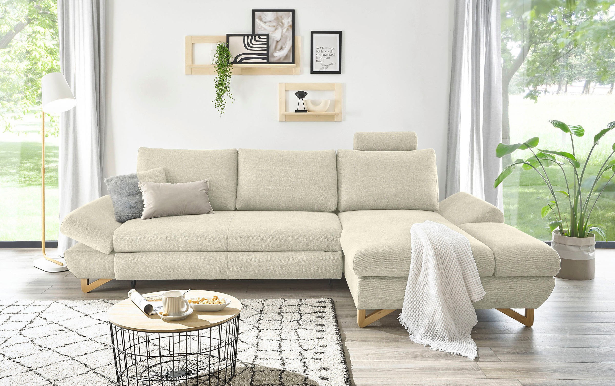 INOSIGN Ecksofa »City/Giron, L-Form,«, verstellbare Armlehnen mit Rasterfunktion