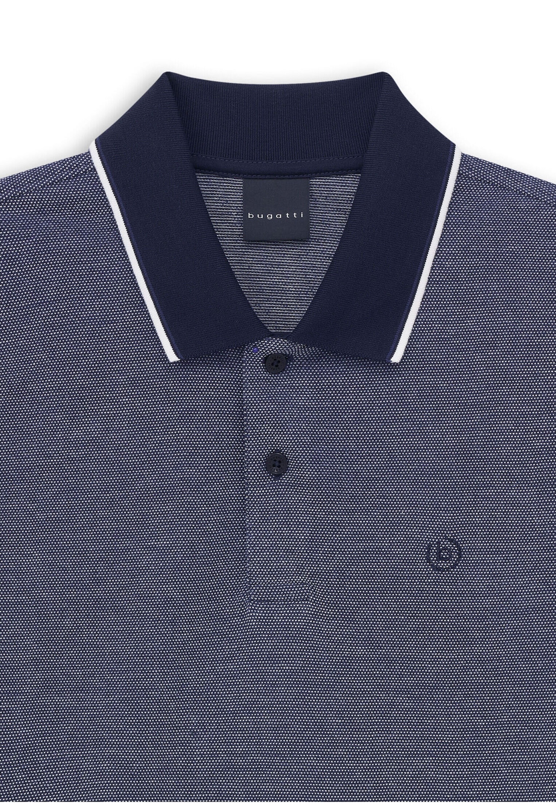 bugatti Poloshirt Modern Fit mit dezenter Stickerei