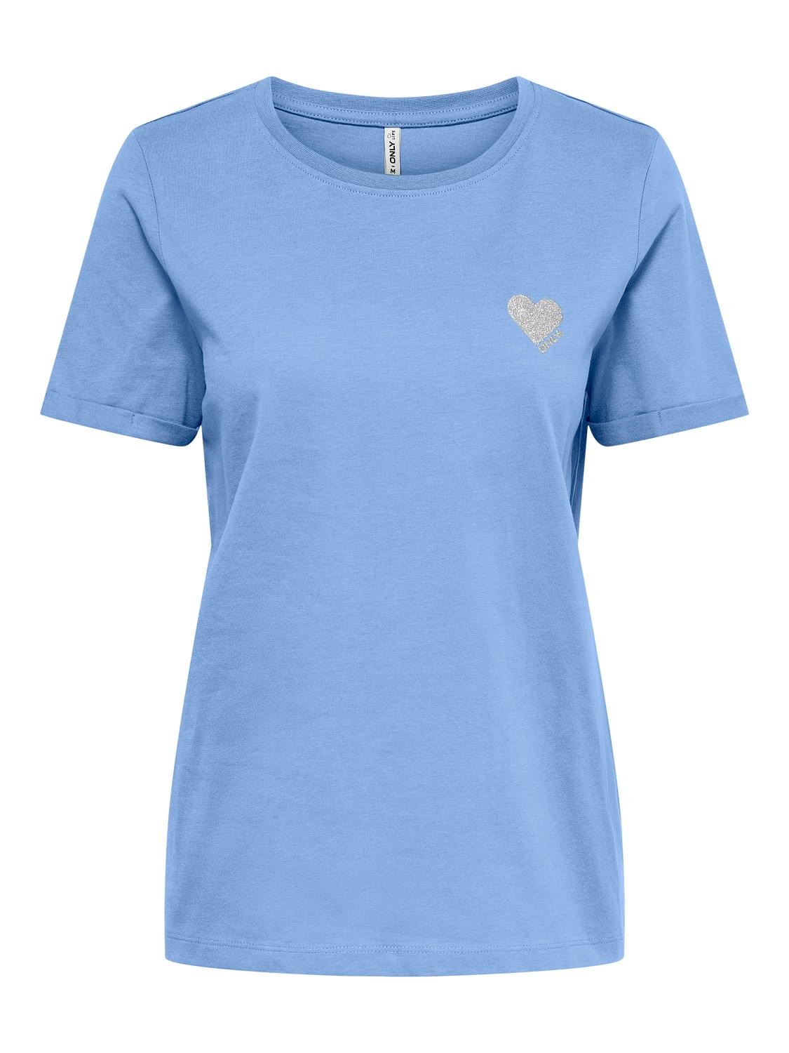 ONLY Kurzarmshirt "ONLKITA – T-Shirt mit Logo-Print und Rundhalsausschnitt" günstig online kaufen