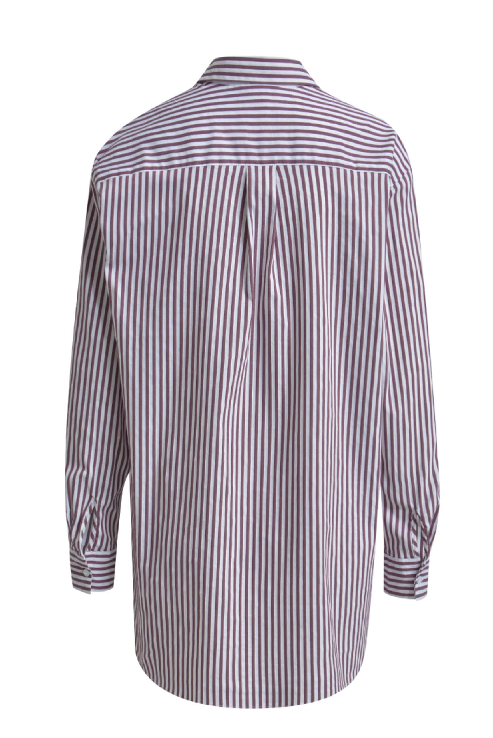 Milano Italy Langarmbluse mit Kellerfalte im Rücken