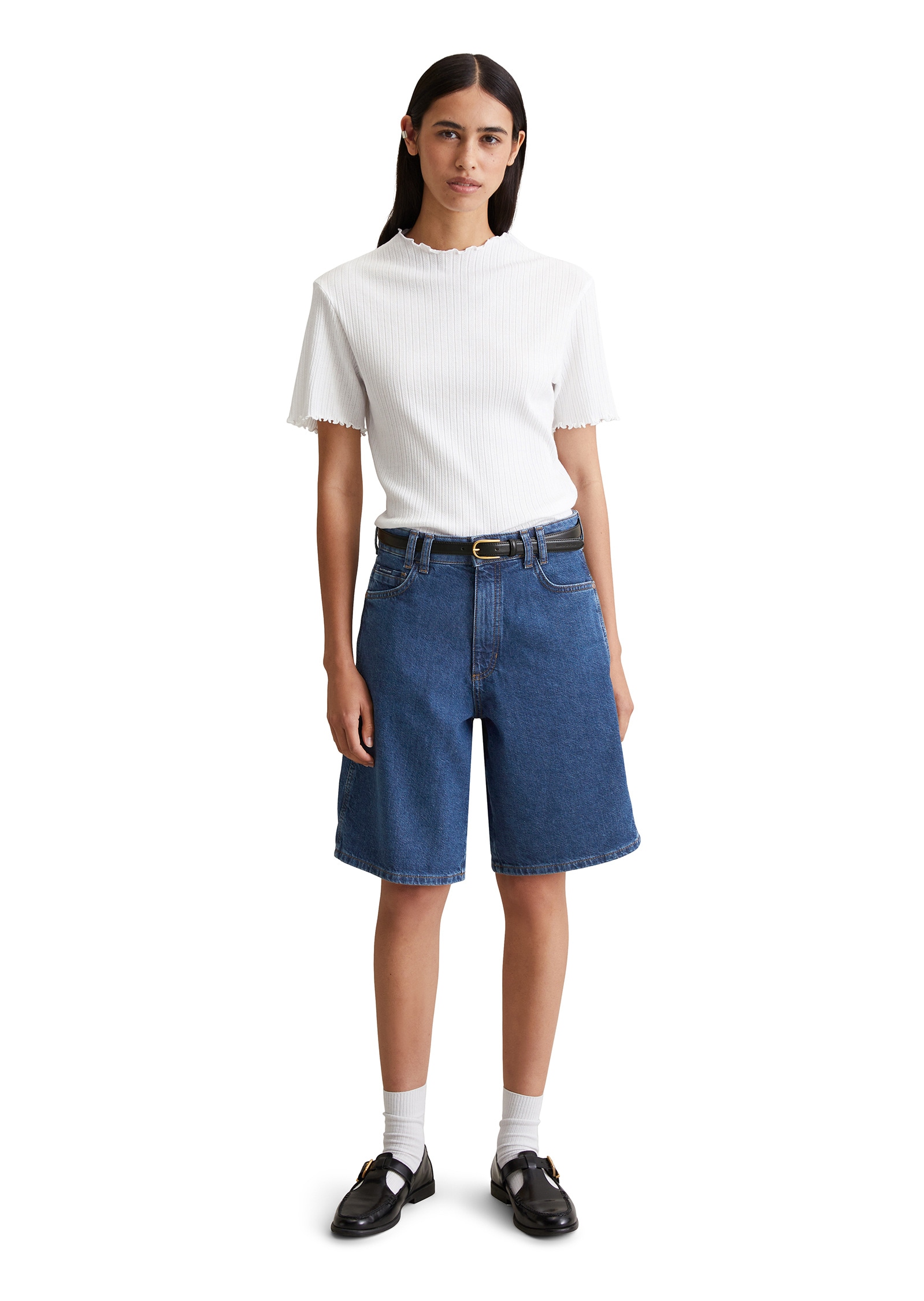 Marc O'Polo DENIM T-Shirt »aus modernem Ribbjersey«
