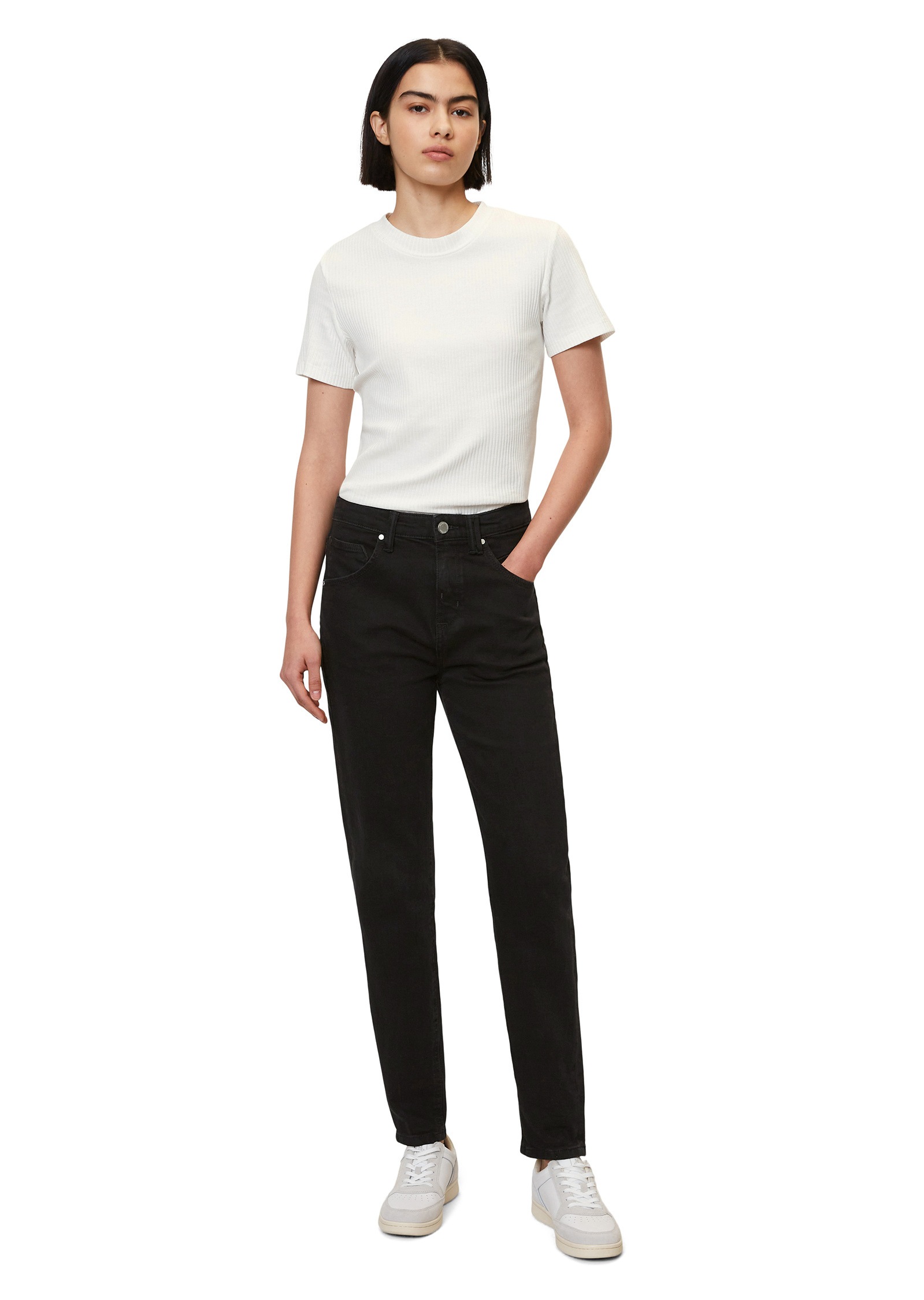 Marc O'Polo DENIM T-Shirt »aus elastischem Bio-Baumwolle-Mix«