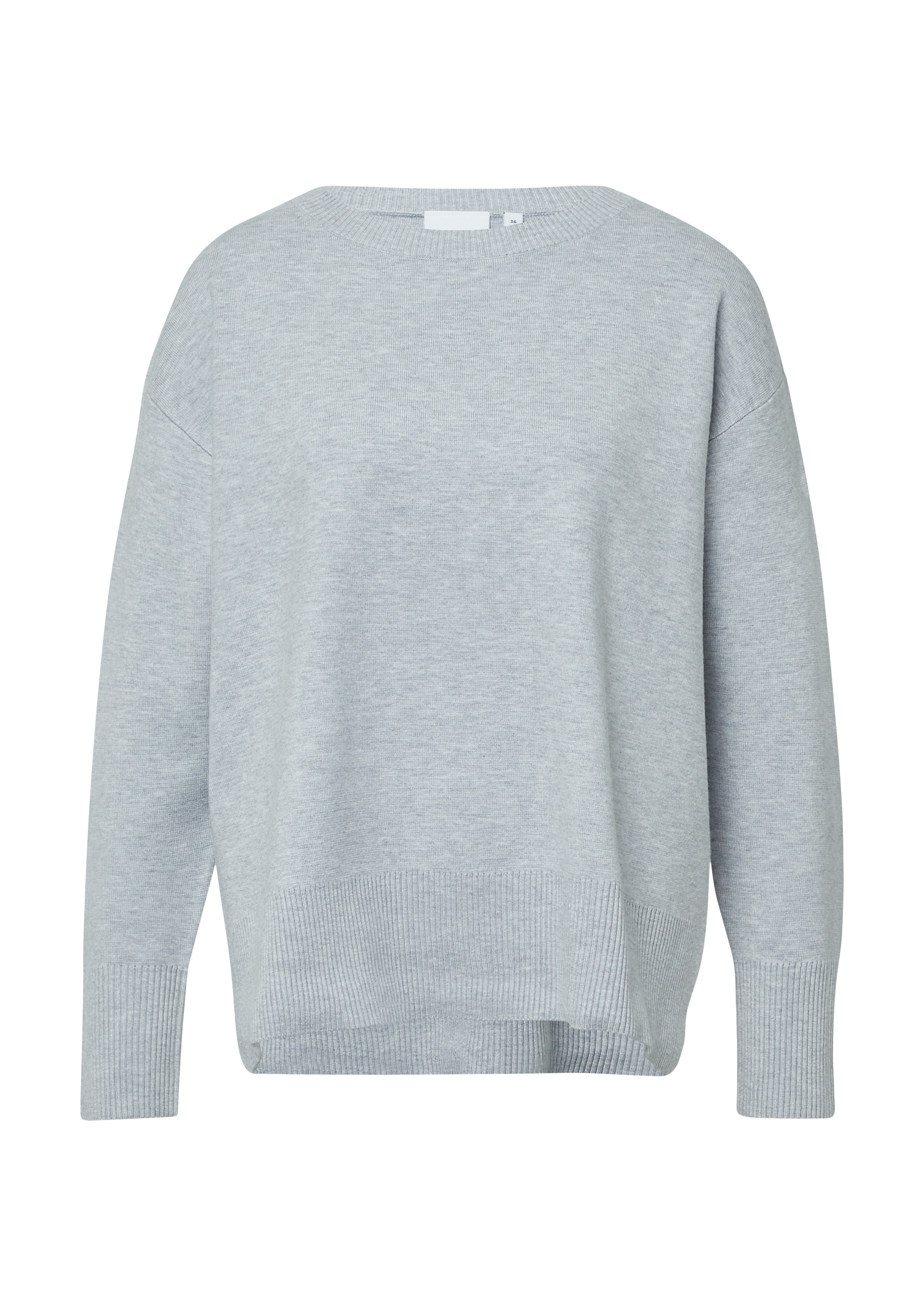 Comma Strickpullover mit Rippbündchen günstig online kaufen