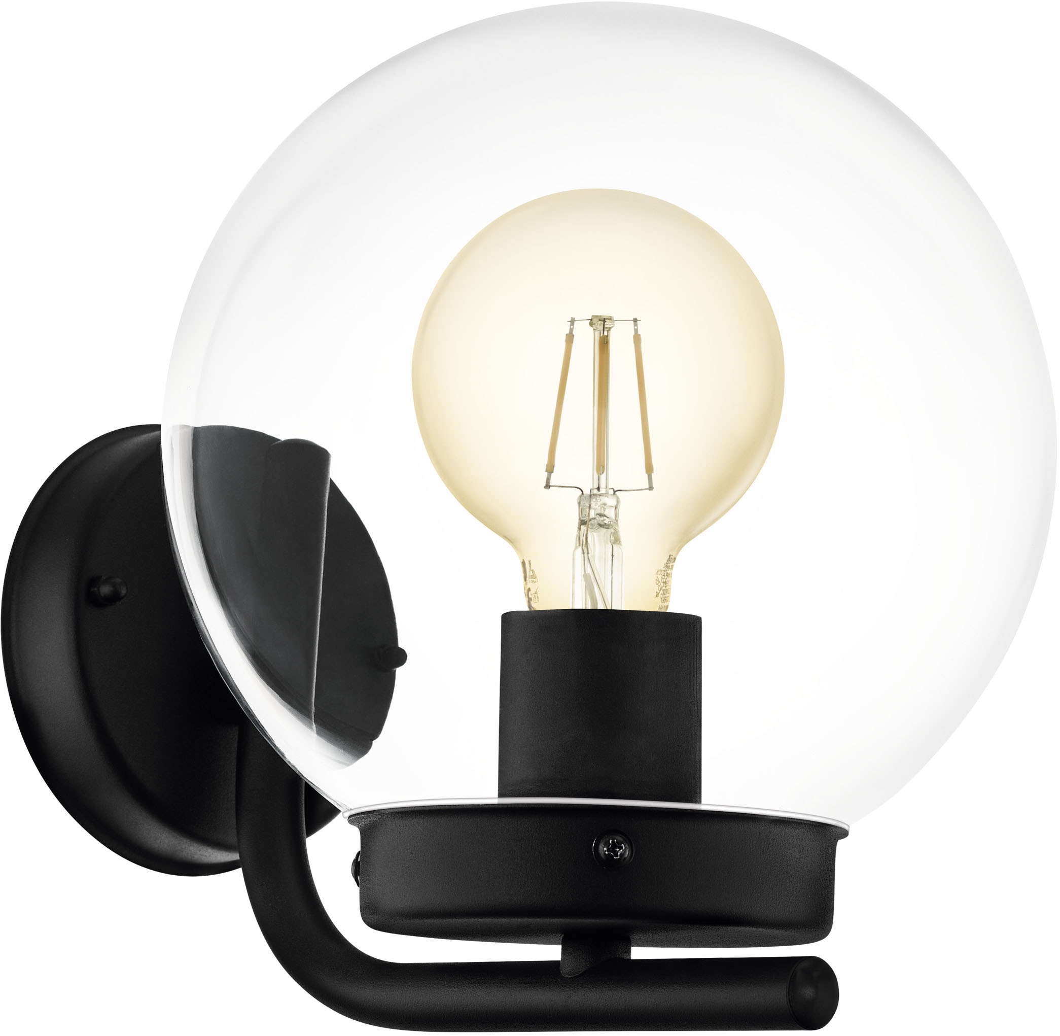 EGLO Wandleuchte »TAVERNA Wandlampe - Stahl verzinkt - E27 - 1X28W - IP44« E27 1 Stk. Außenbeleuchtung, Außenwandleuchte, Terrasse, L20 x H23 x AL27 cm