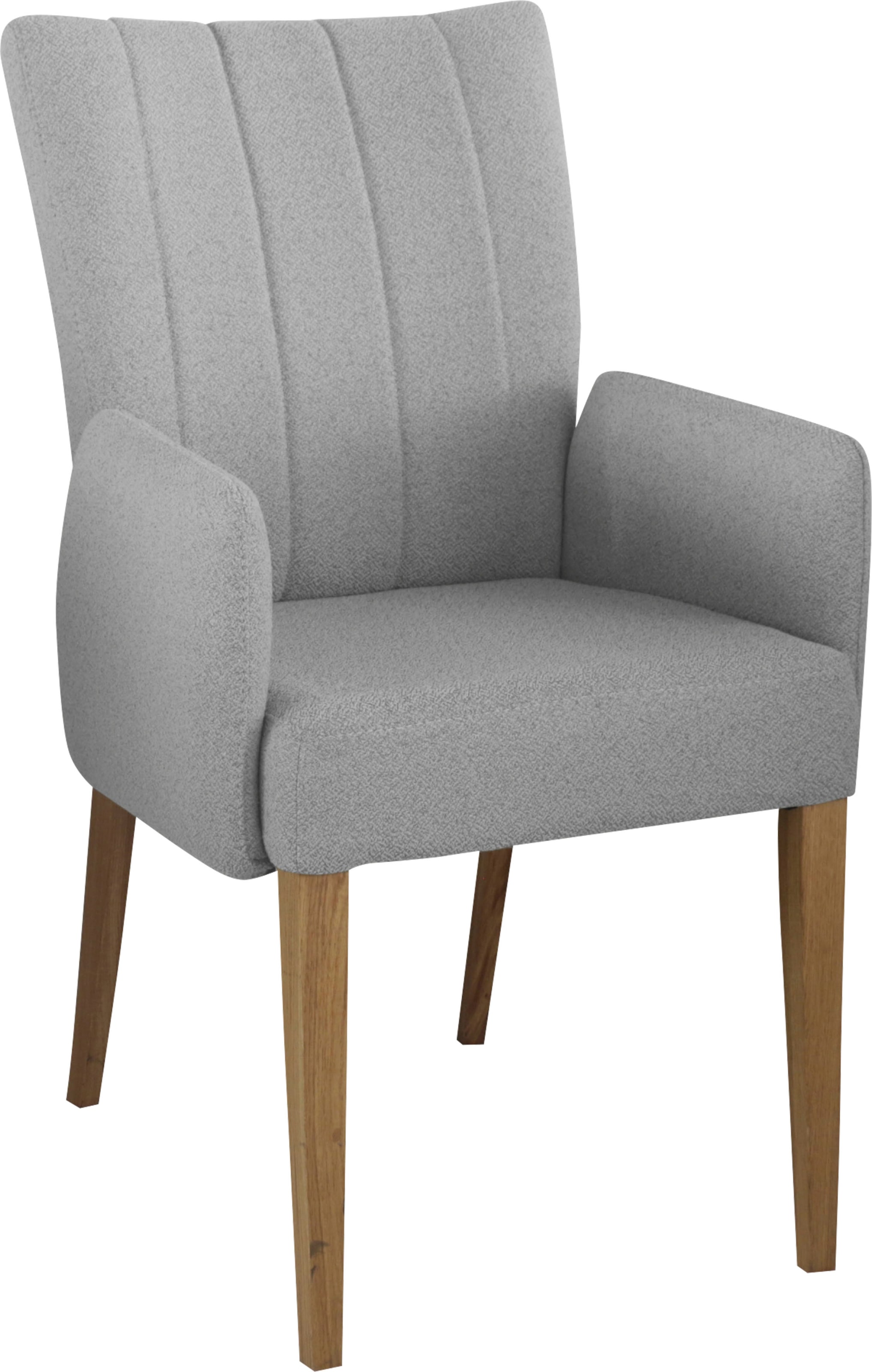Home affaire Armlehnstuhl "Dia" () Gestell Eiche massiv geölt günstig online kaufen