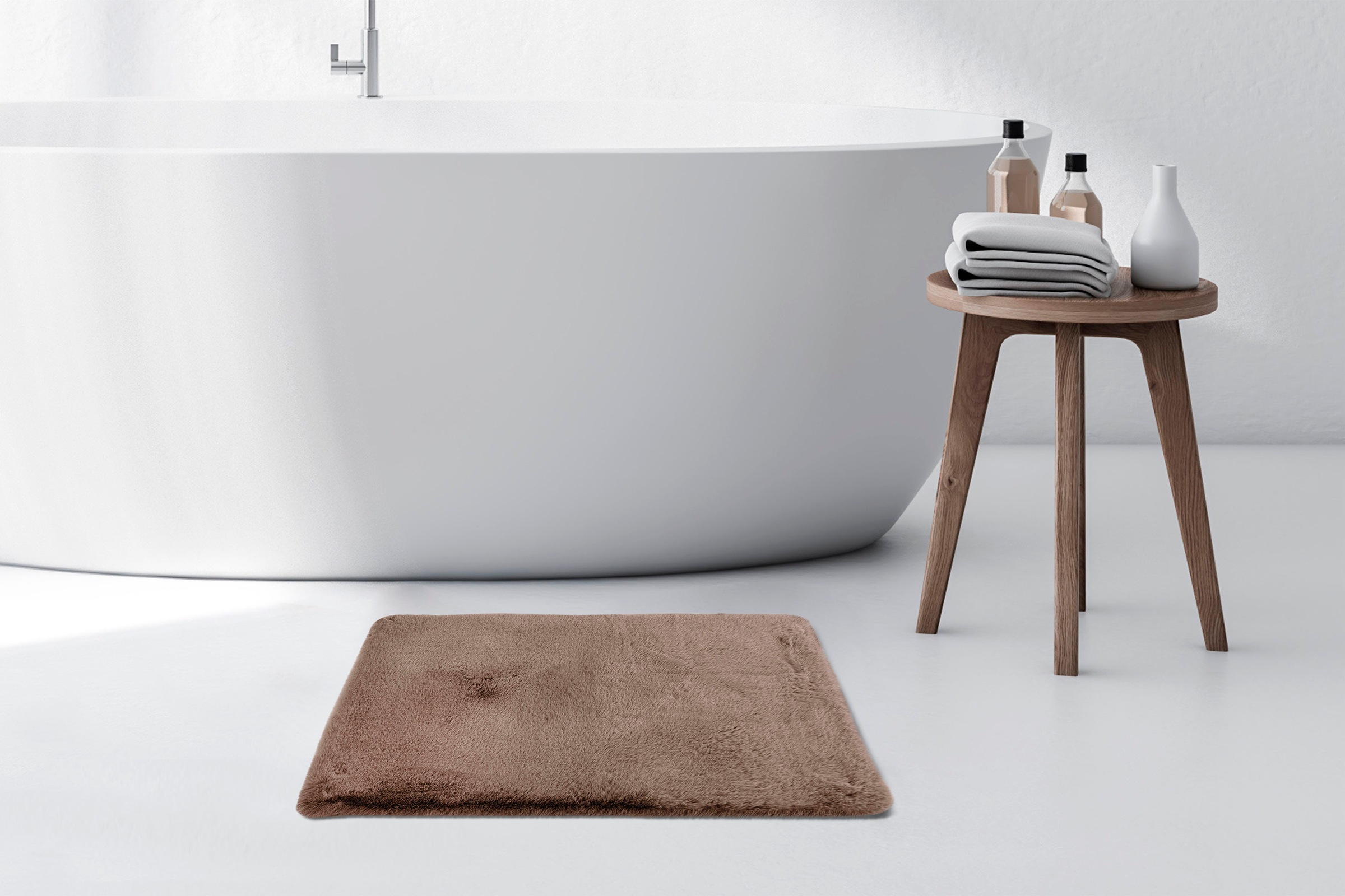 Kayoom Badematte "Rabbit" Höhe 22 mm rutschhemmend beschichtet fußbodenheiz günstig online kaufen