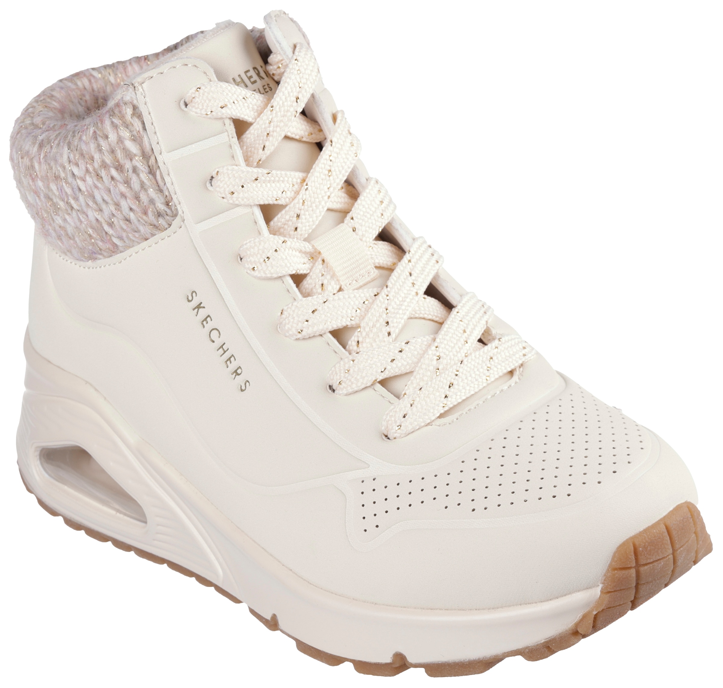 Skechers "Uno Gen1 - Darling Daze", Schnürboots, Winterstiefel, High Top Sneaker mit Warmfutter