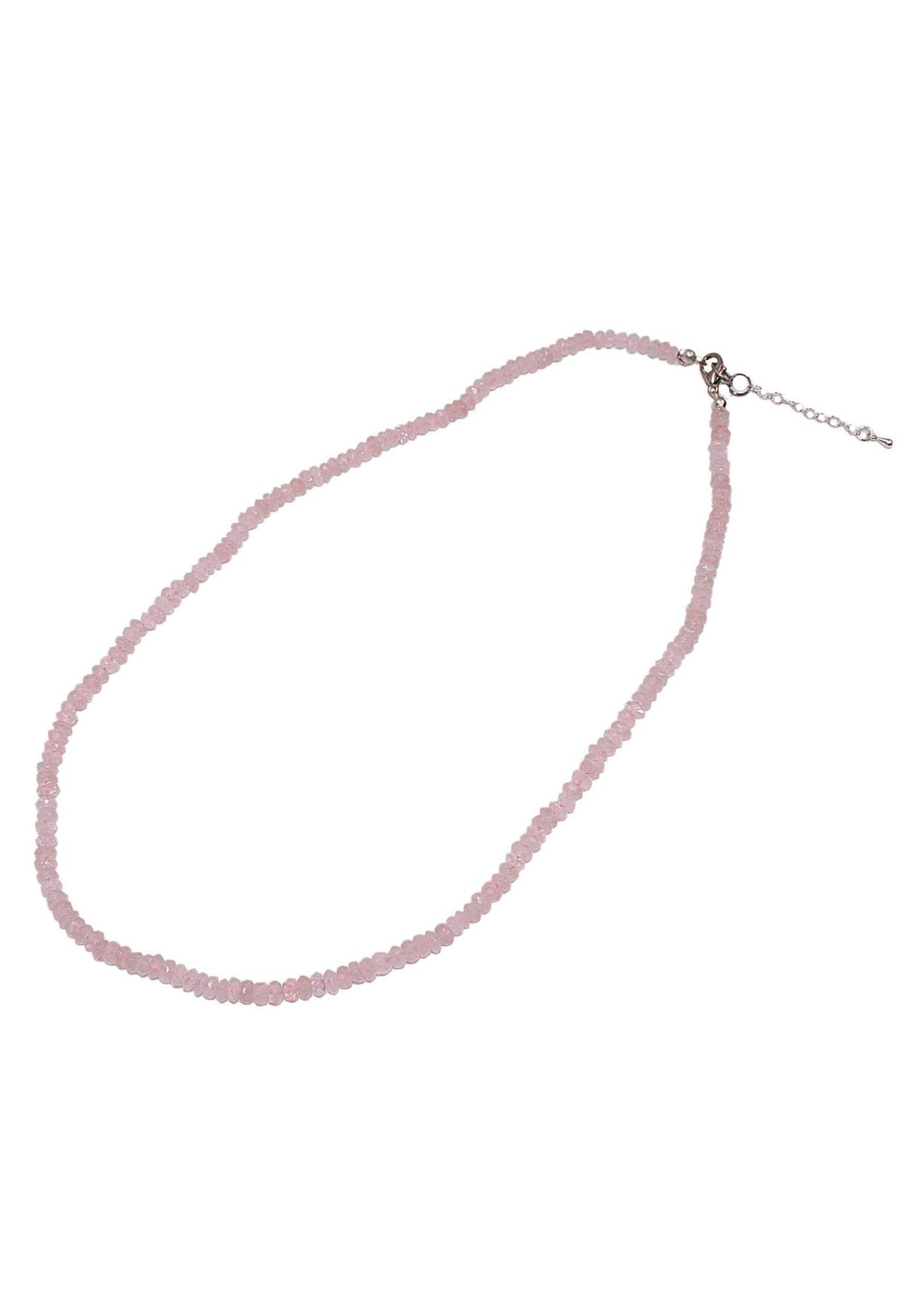 Firetti Collier »Schmuck Geschenk Halsschmuck Halskette Edelstein Farbstein Quarz«, Made in Germany - mit Rosenquarz