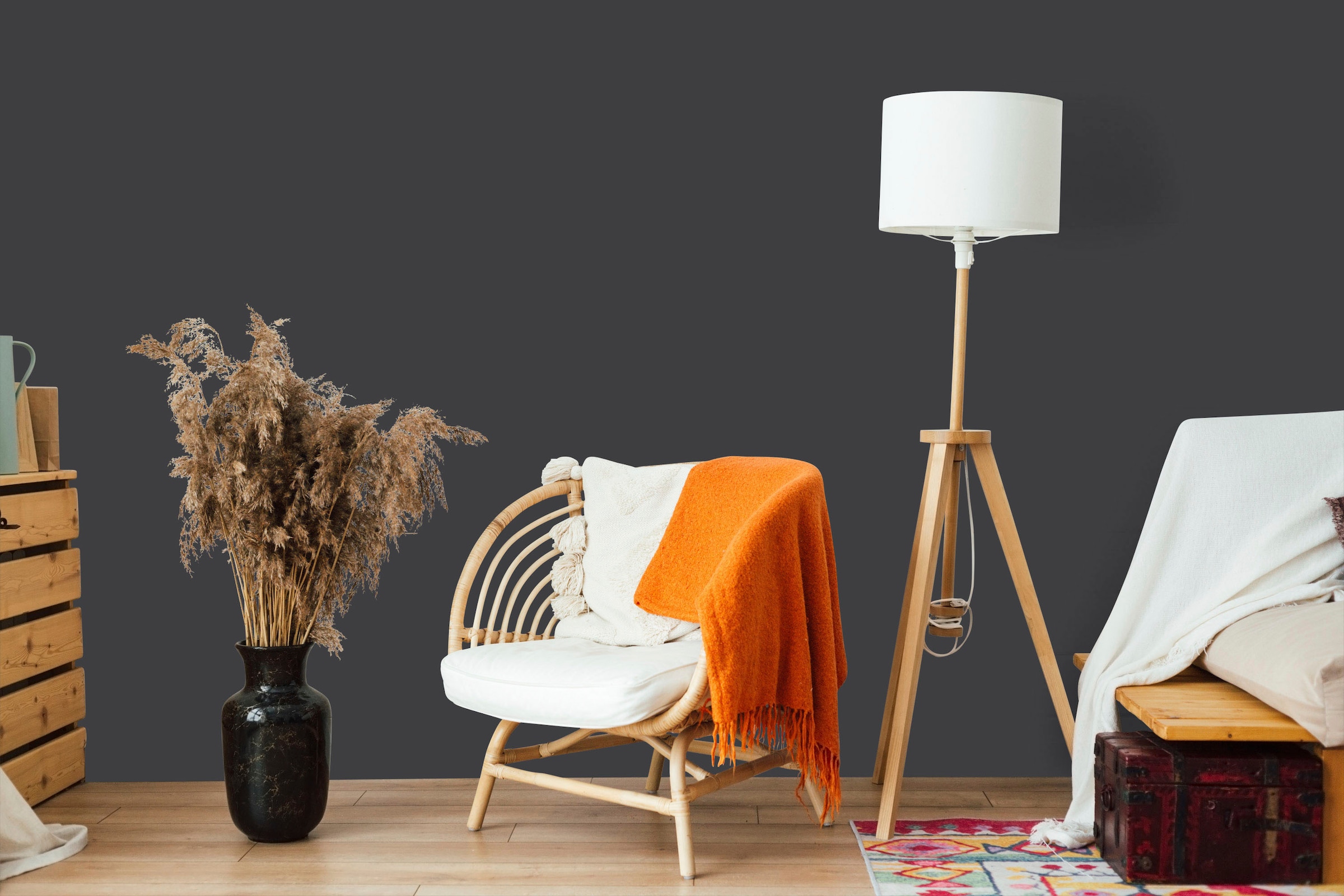 A.S. Création Wand- und Deckenfarbe »Seidenmatt Innenfarbe THE COLOR KITCHEN« Schwarz, für Wohnzimmer Schlafzimmer Flur Küche