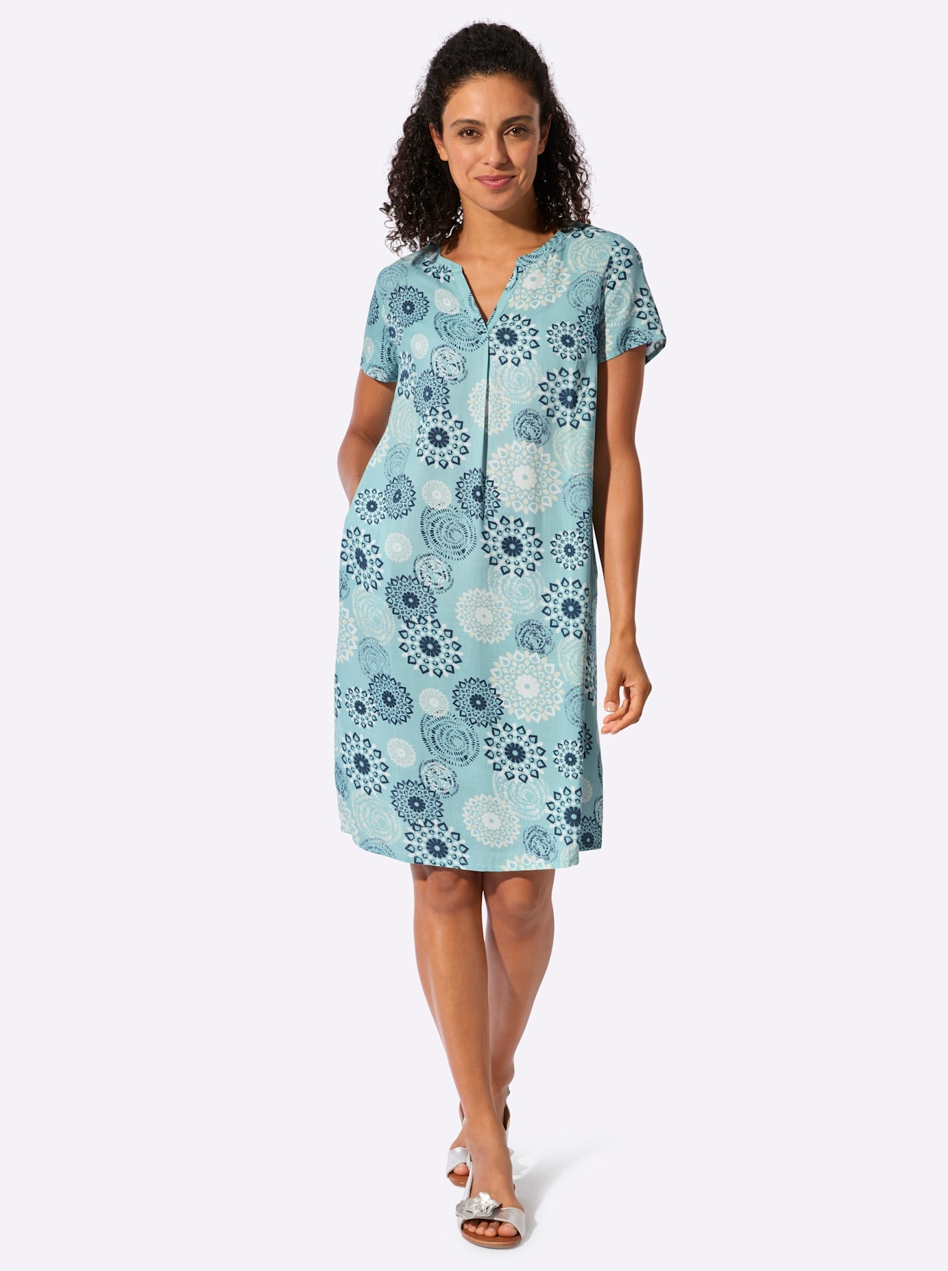 Inspirationen Druckkleid »Druck-Kleid« Eingrifftaschen