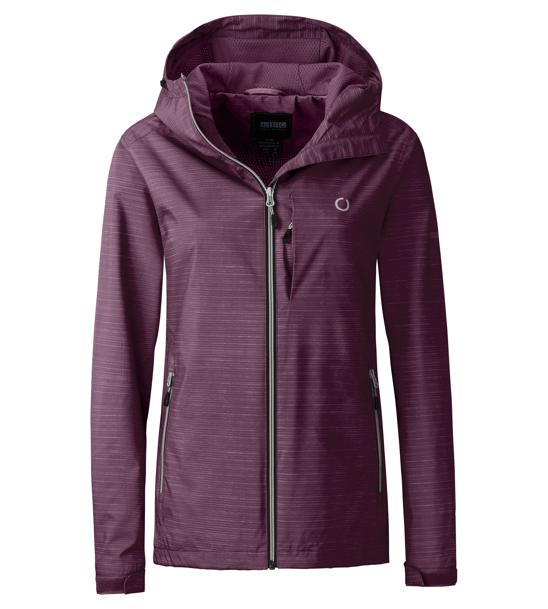 Outdoorjacke LPO "Kiara WMN", Gr. 46 (L), wine, 100% Polyester, Jacken Outdoorjacke, auch in Großen Größen erhältlich
