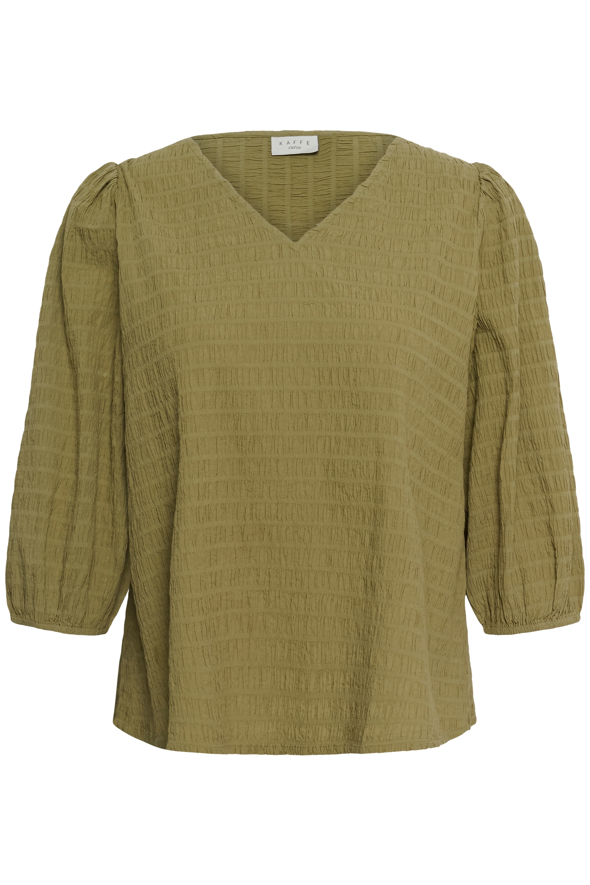 KAFFE Curve Langarmbluse "Damen Bluse langarm KCmaisie"
