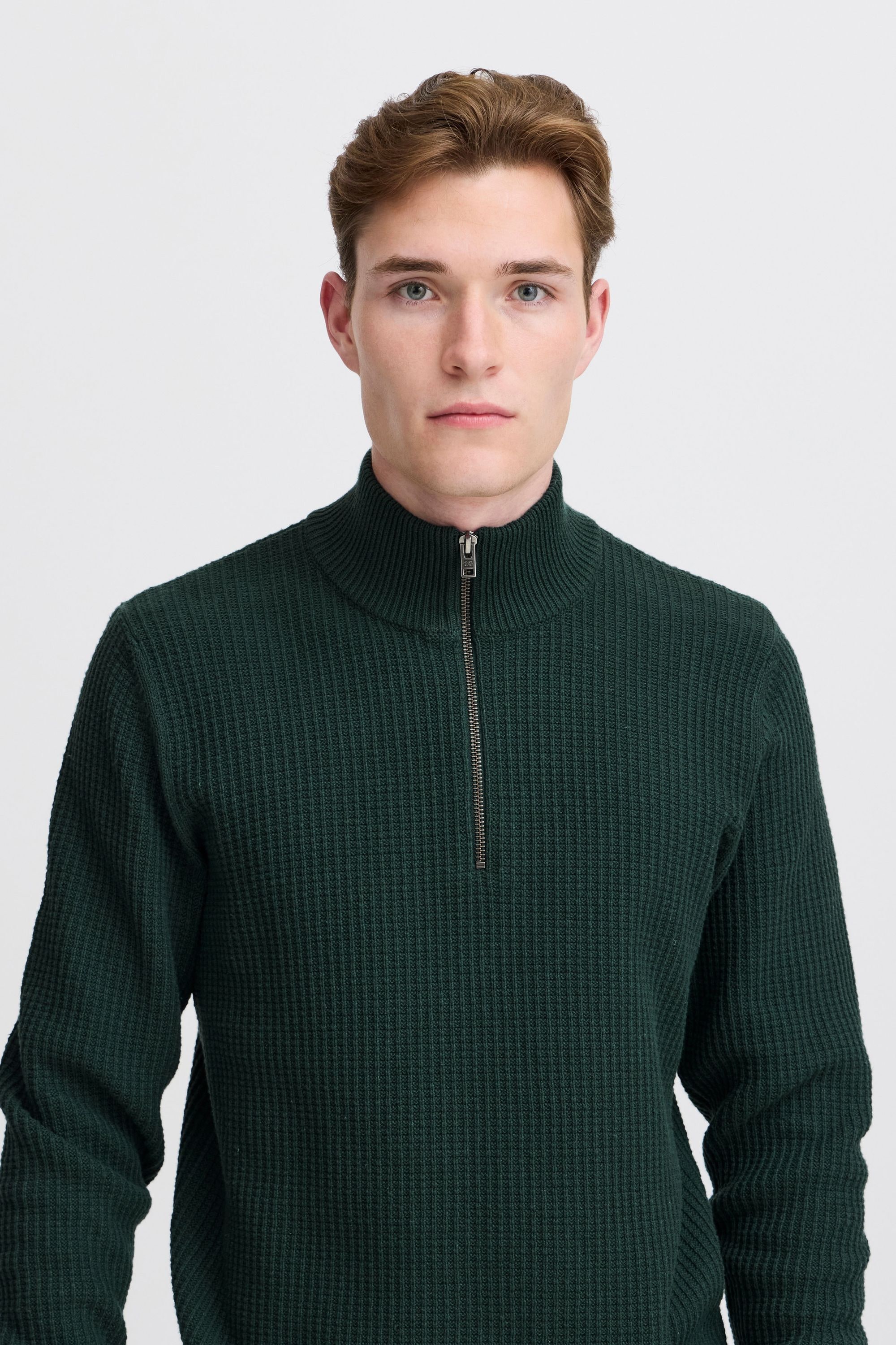 Casual Friday Troyer »Troyer CFKARL halfzip structured knit«