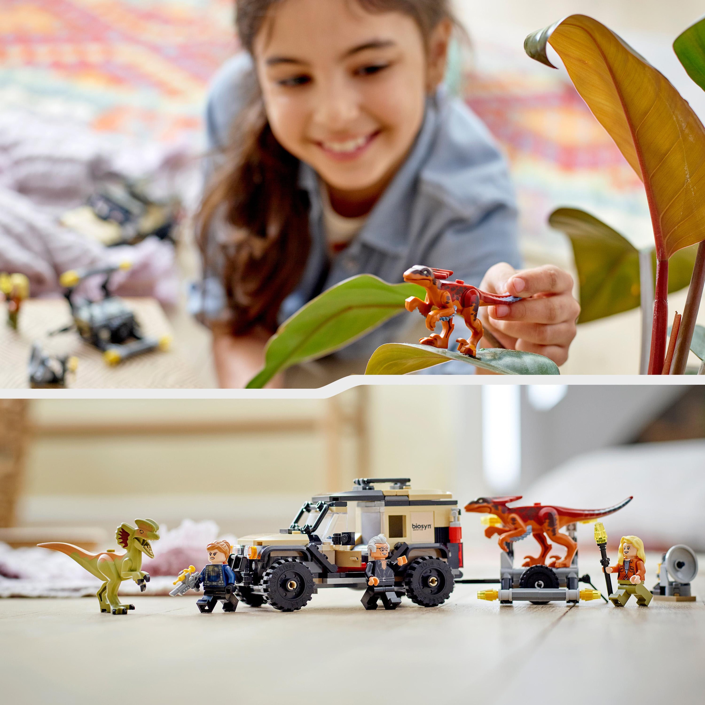 LEGO® Konstruktionsspielsteine »Pyroraptor & Dilophosaurus Transport (76951), LEGO® Jurassic World«, (254 St.), Made in Europe