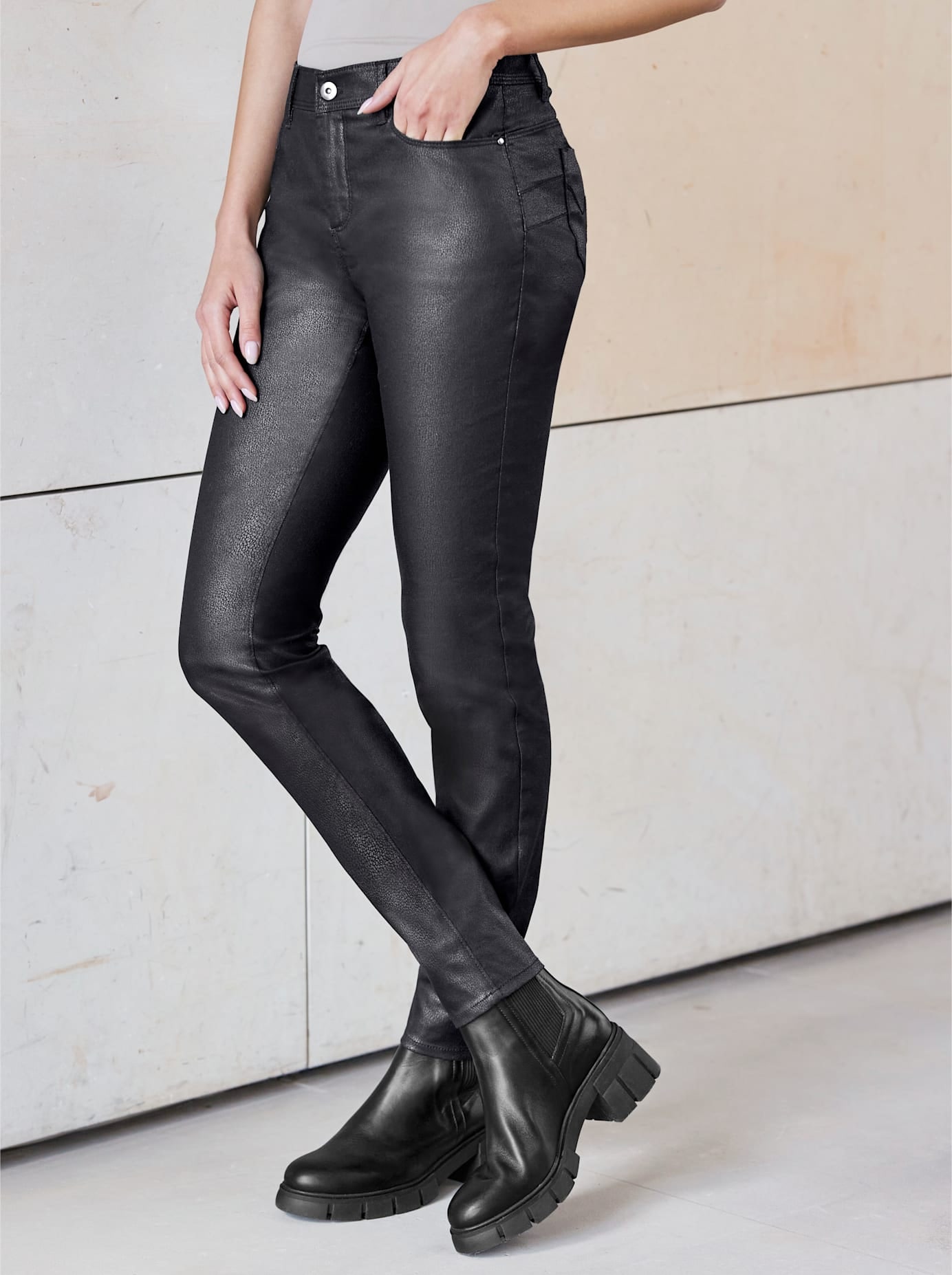 RICK CARDONA by heine Lederimitathose günstig online kaufen