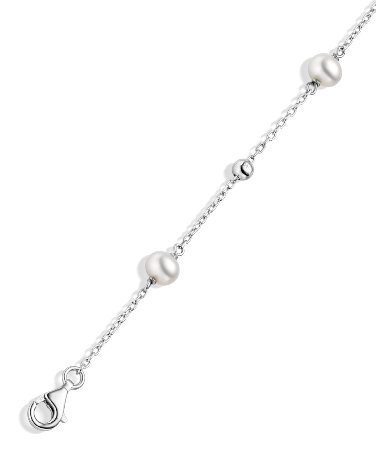 Adelia´s Armband »Armband aus Silber rhodiniert rhodiniert« mit Süßwasserperle