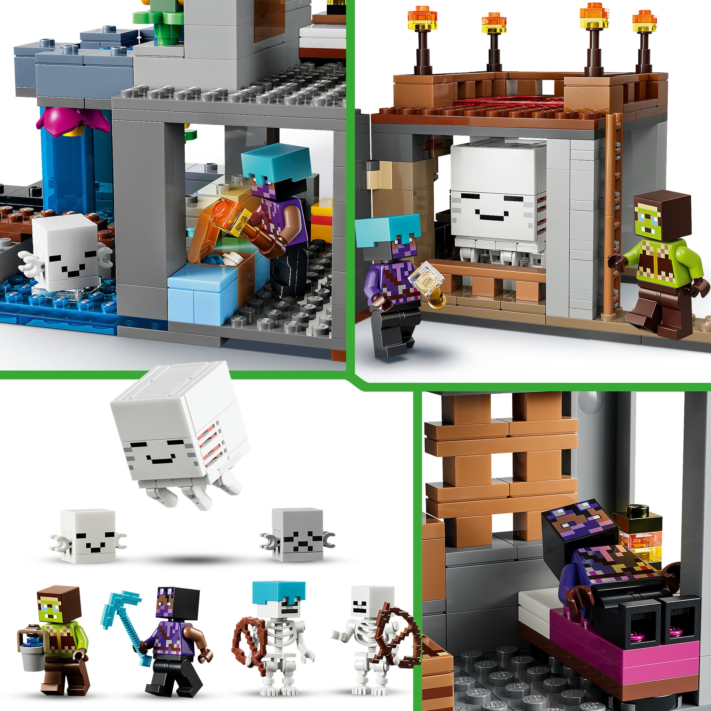 LEGO® Konstruktionsspielsteine »Ghast-Station (21597), LEGO Minecraft« Made in Europe