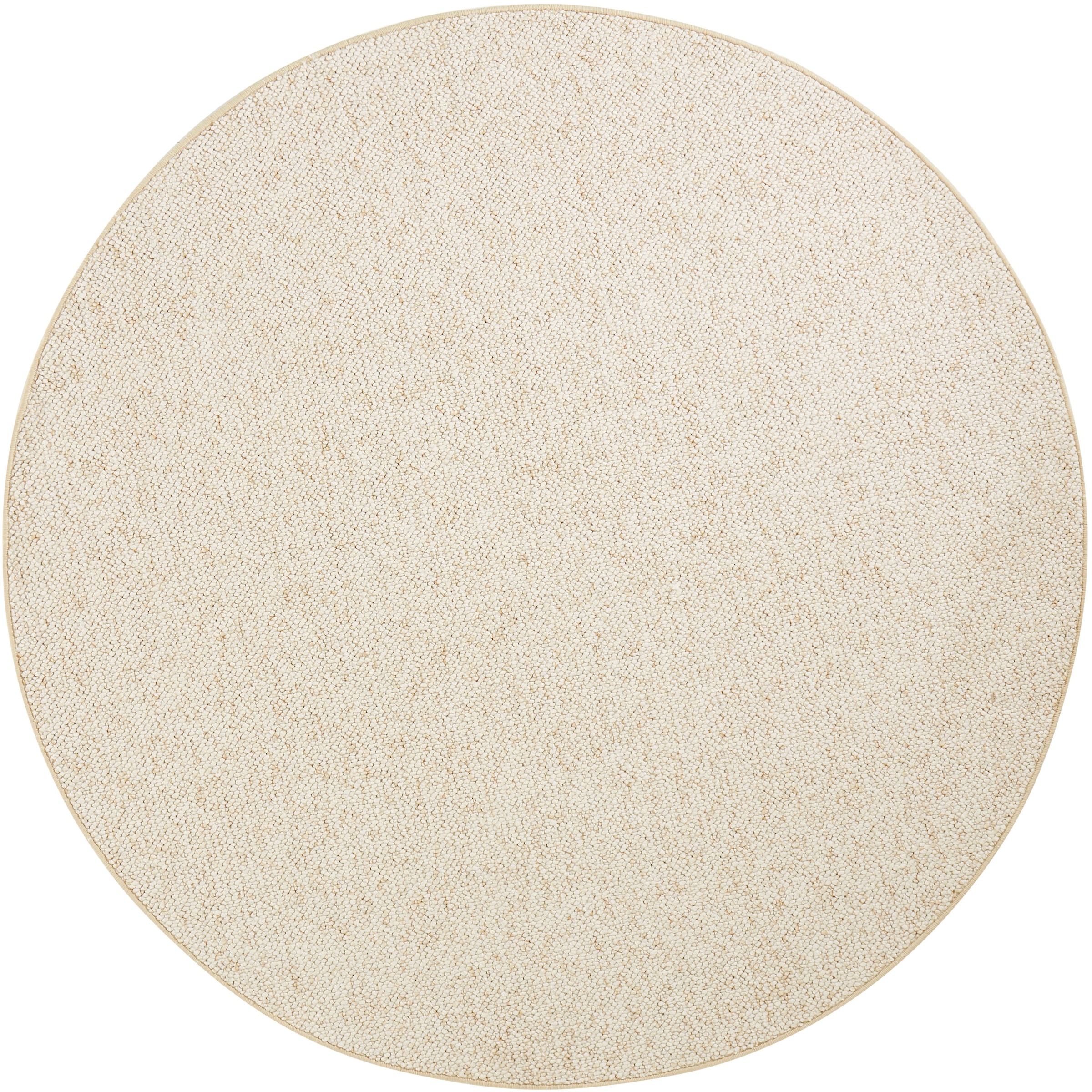 HANSE Home Teppich »Wolly 2«, rund, 12 mm Höhe, Flachgewebe, Skandi, Woll-Optik, Esszimmer, Wohnzimmer, Flur