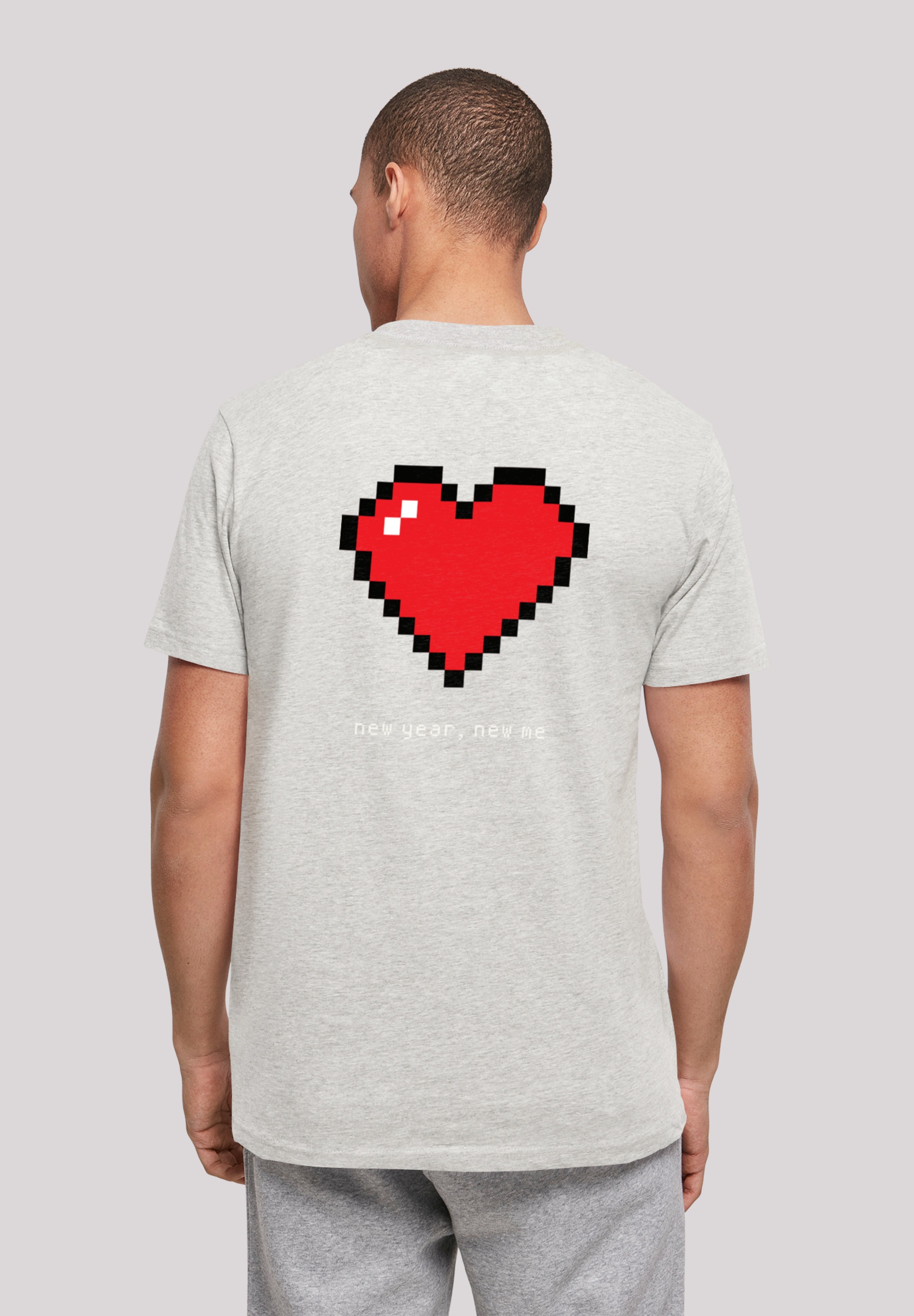 F4NT4STIC T-Shirt »Happy New ▷ Print Herz«, kaufen | BAUR Year Pixel