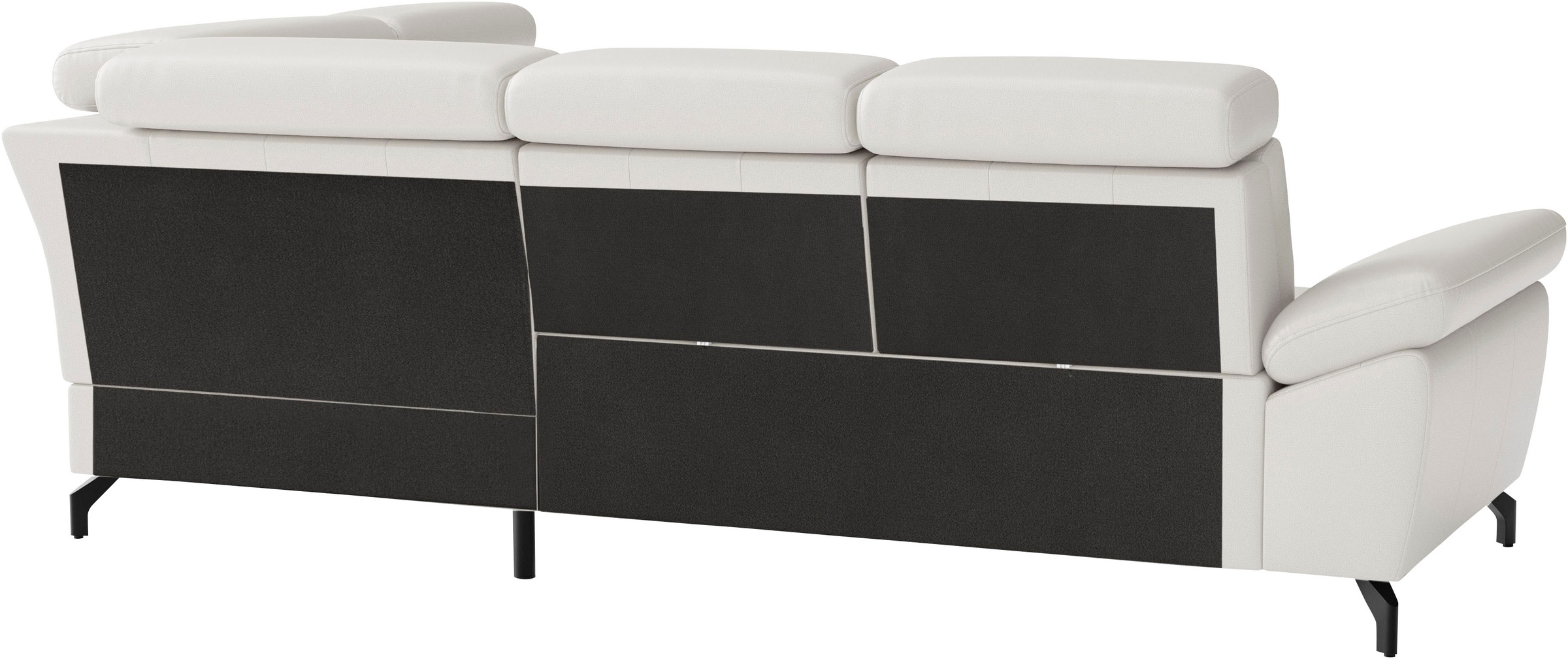 sit&more Ecksofa »Vanity L-Form, B: 254 cm, Leder« Inkl.Sitz-,Kopf-und Armteilverstellung
