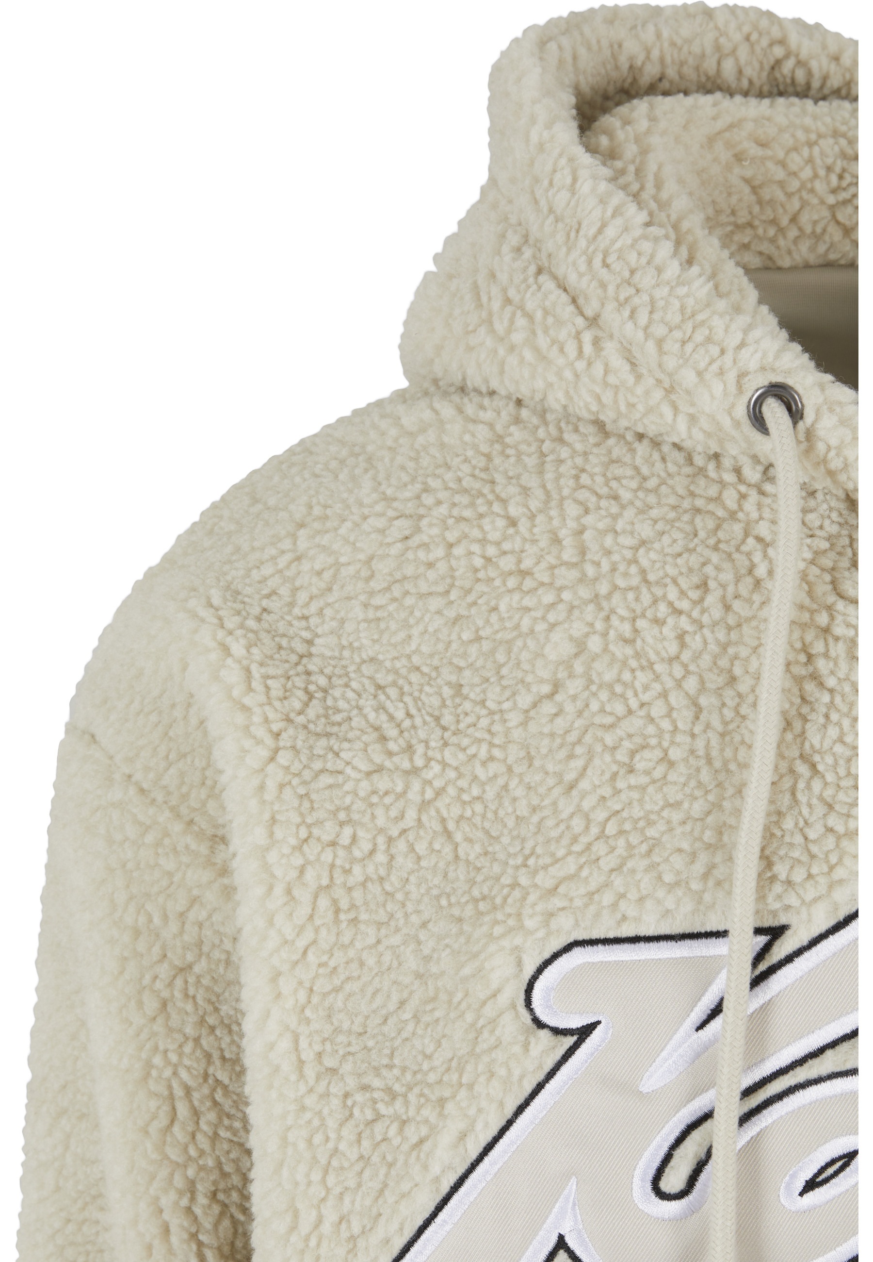 Kapuzenpullover KARL KANI "Karl Kani Herren KM223-001-2 Varsity OS Teddy Zip Hoodie cream", Herren, Gr. XXS, cream, 65% Polyester, 35% Polyacryl, mehrfarbig, relaxed fit, ohne Ausschnitt, Pullover Kapuzenpullover 3