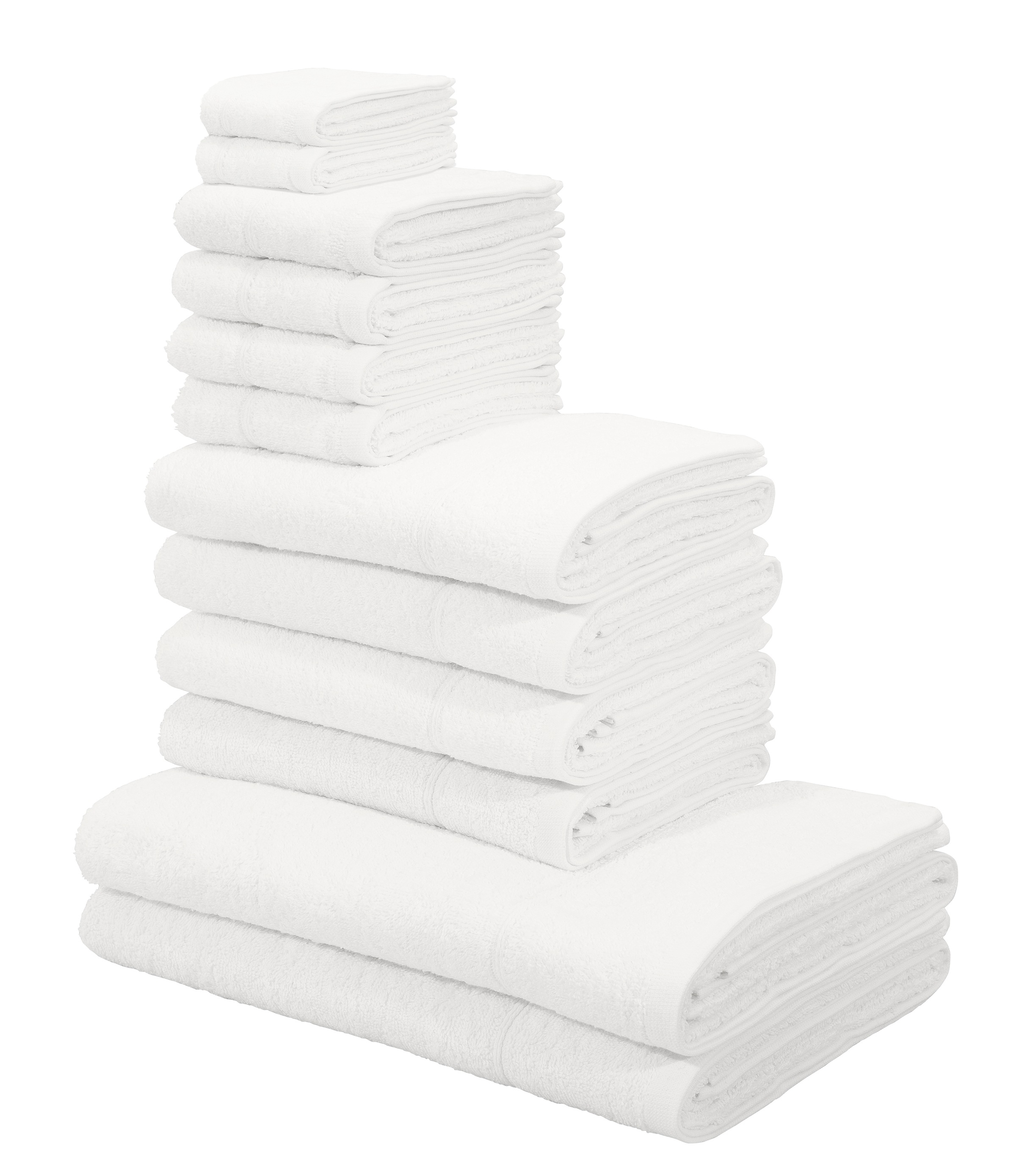 my home Handtuch Set »Sanremo«, Set, 12 tlg., Frottier, Handtücher mit  Bordüre, einfarbiges Handtuch-Set aus 100% Baumwolle auf Rechnung | BAUR