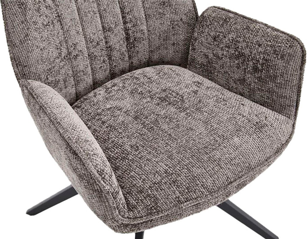 Thumbnail - Home affaire Drehstuhl "Campanet" () 2 Stk.moderner Drehstuhl mit gepolsterten Armlehnen und Stoffbezug