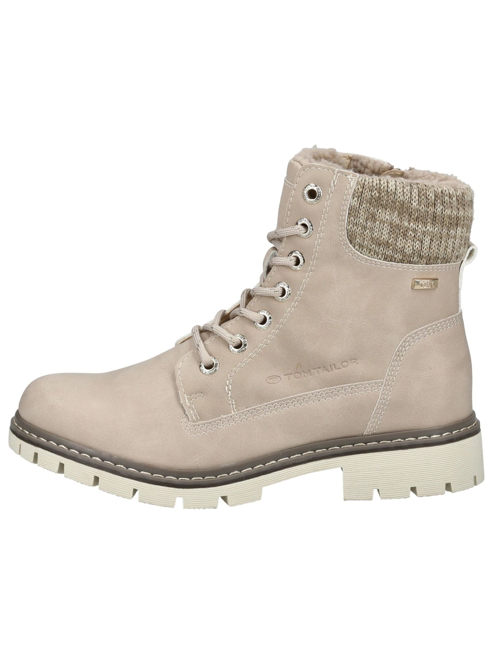 TOM TAILOR Schnürstiefelette »Tom Tailor Stiefelette Lederimitat/Textil«