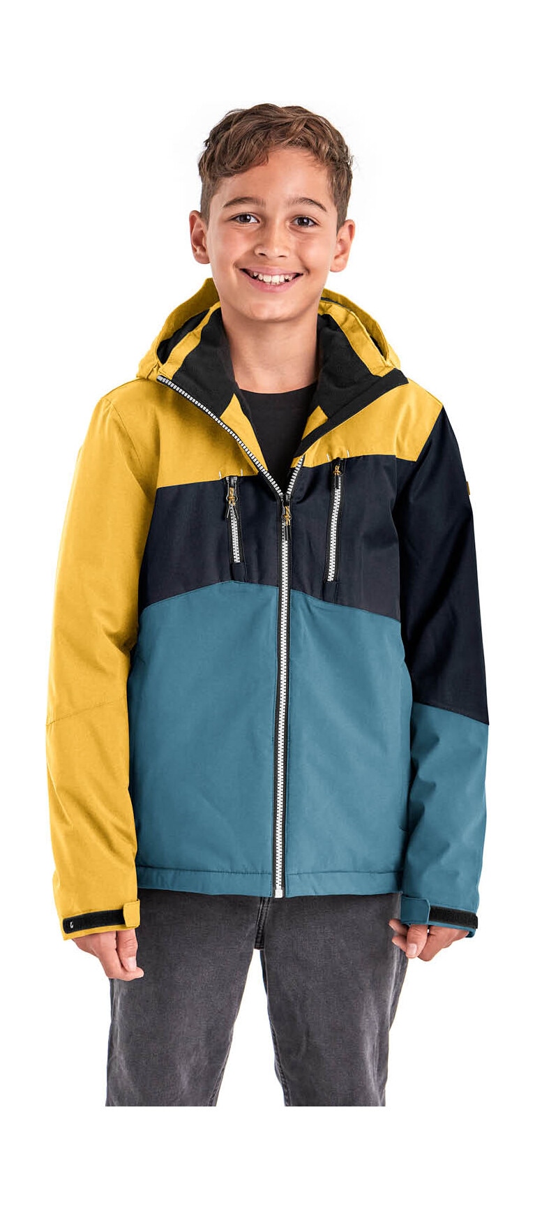 KILLTEC Jungen Outdoorjacke "KOW 204 BYS JCKT", gelb, Gr. 176, Obermaterial: 100% Polyester.Futter: 100% Polyester.Füllung: 100% Polyester, Jacken,